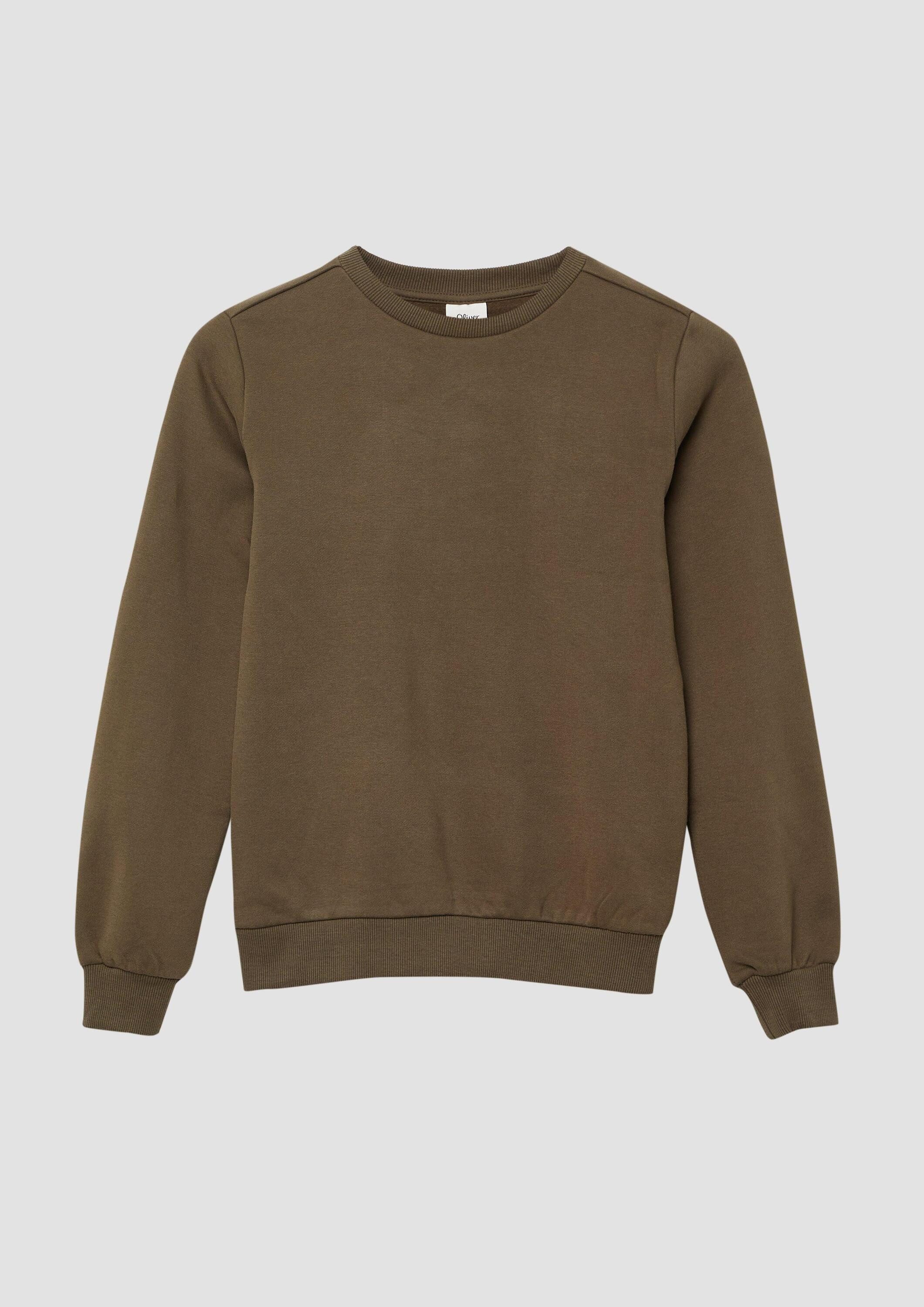 s.Oliver Sweatshirt Sweatshirt Kuscheliges Sweatshirt mit großem Rückenprin günstig online kaufen