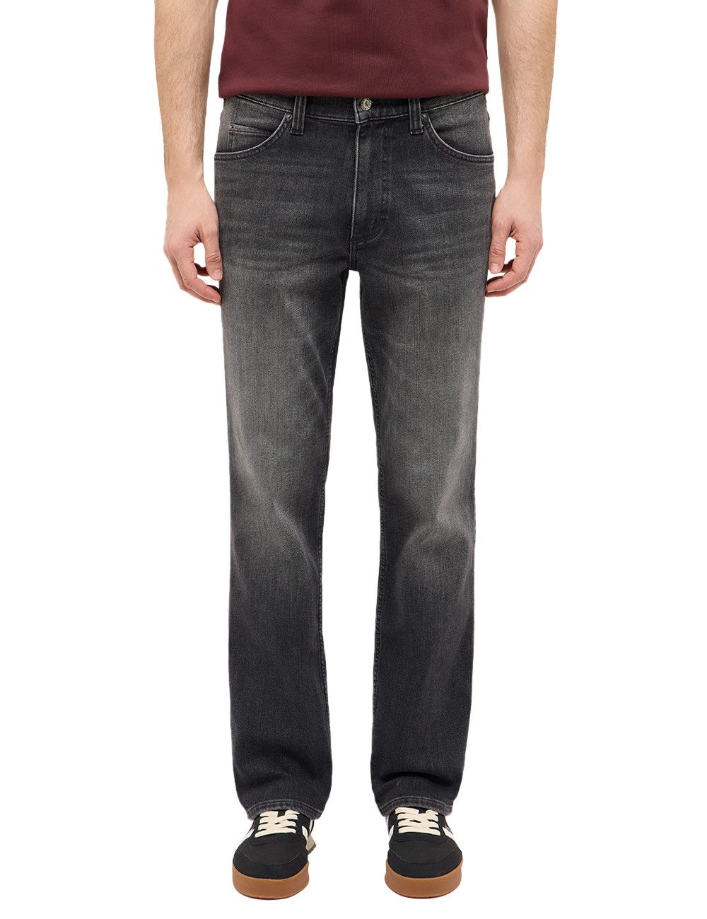 MUSTANG Thermojeans Tramper Straight Thermo von innen angeraut, Straight-Fit, Used-Waschung