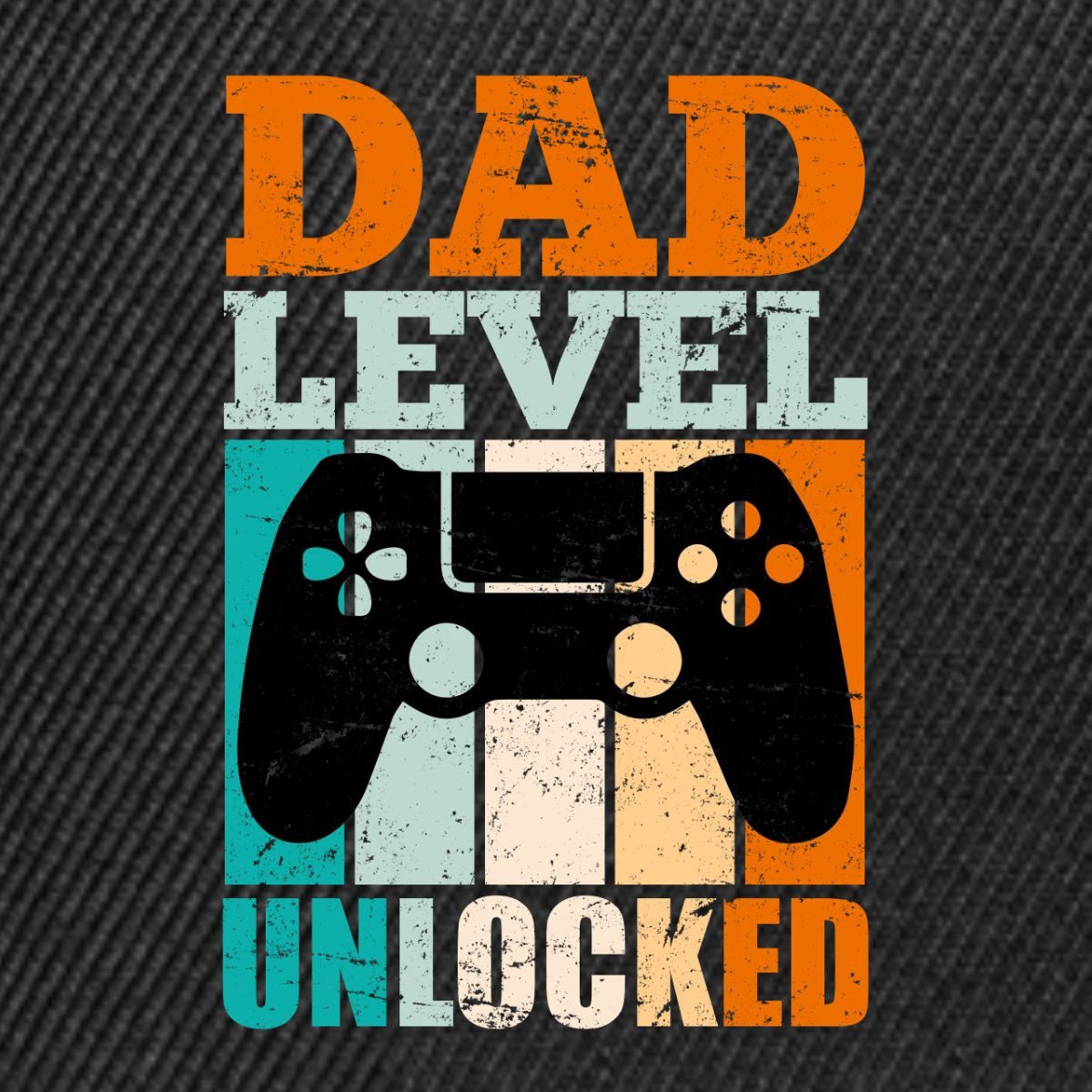 Spreadshirt Snapback Cap Dad Level Unlocked Gaming Papa Snapback Cap (1-St)