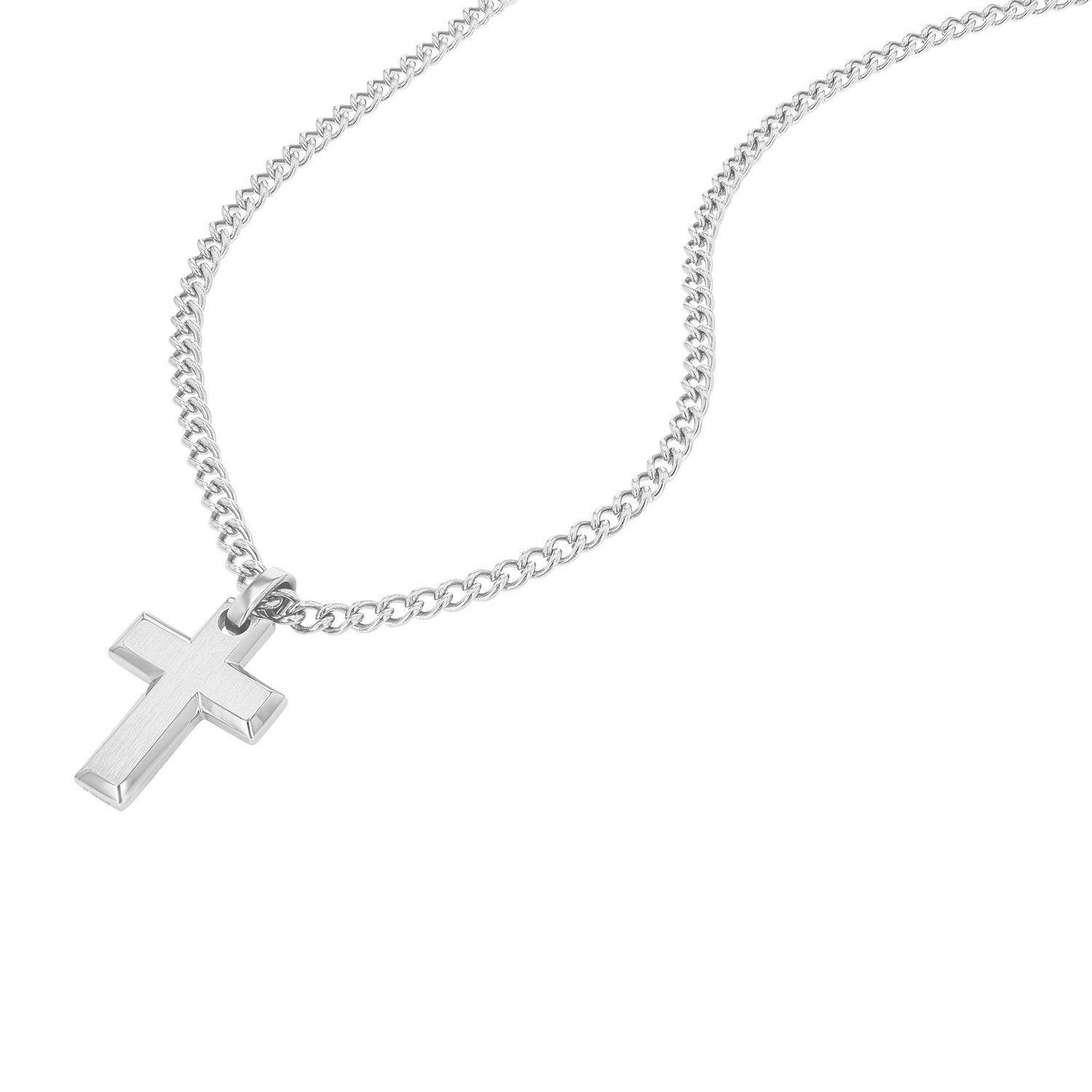 TOM TAILOR Kette mit Anhänger Schmuck Geschenk Edelstahl Kreuz – Bild 2 von 5