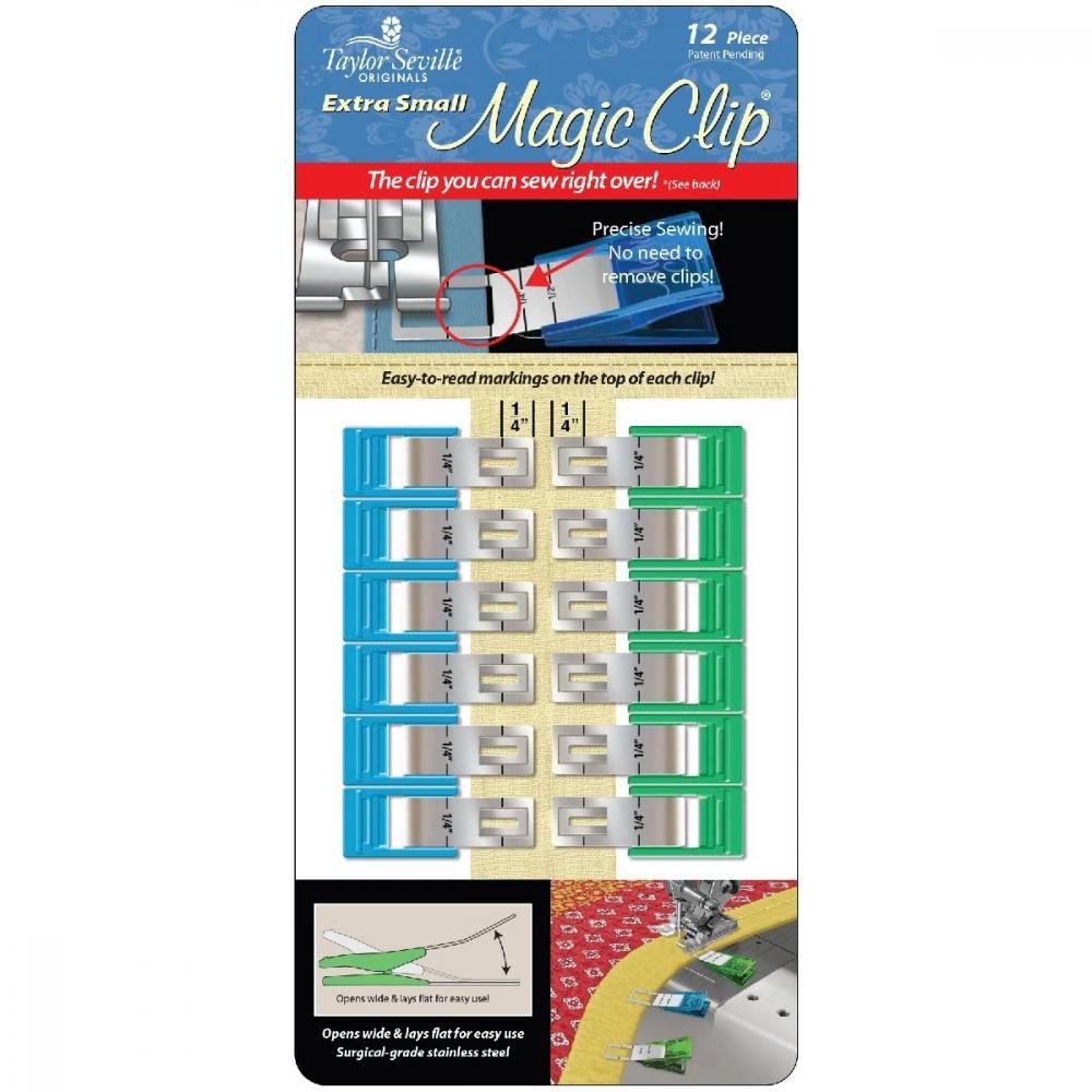 Taylor Seville Stoffklammern - Magic Clips Mini (12er Pack) übernähbar
