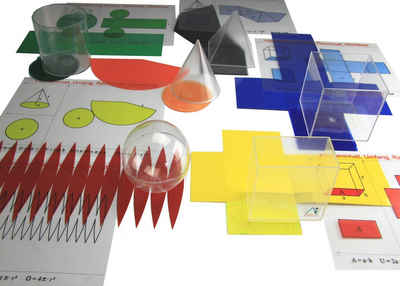 Wissner® aktiv lernen Lernspielzeug Körperformen-Komplettsatz, RE-Plastic® Geokörper, RE-Plastic®