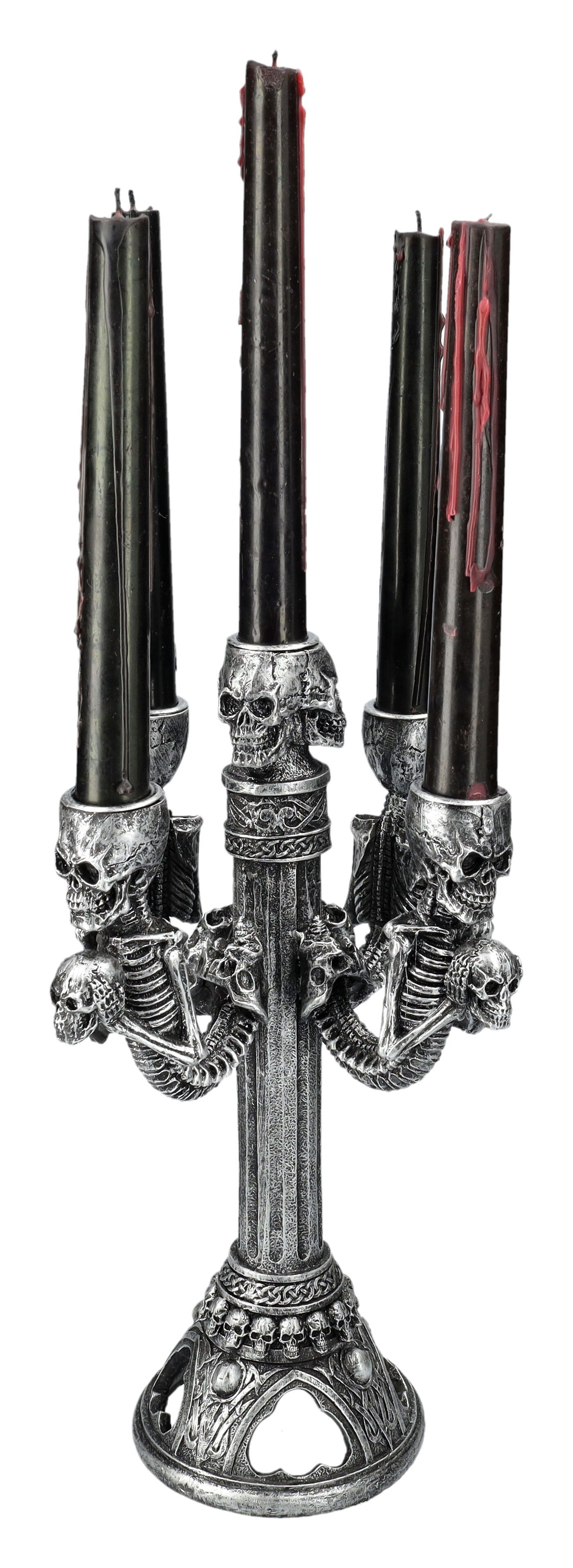 Figuren Shop GmbH Kerzenständer Kandelaber - Totenkopf Leuchter - Kerzenstä günstig online kaufen