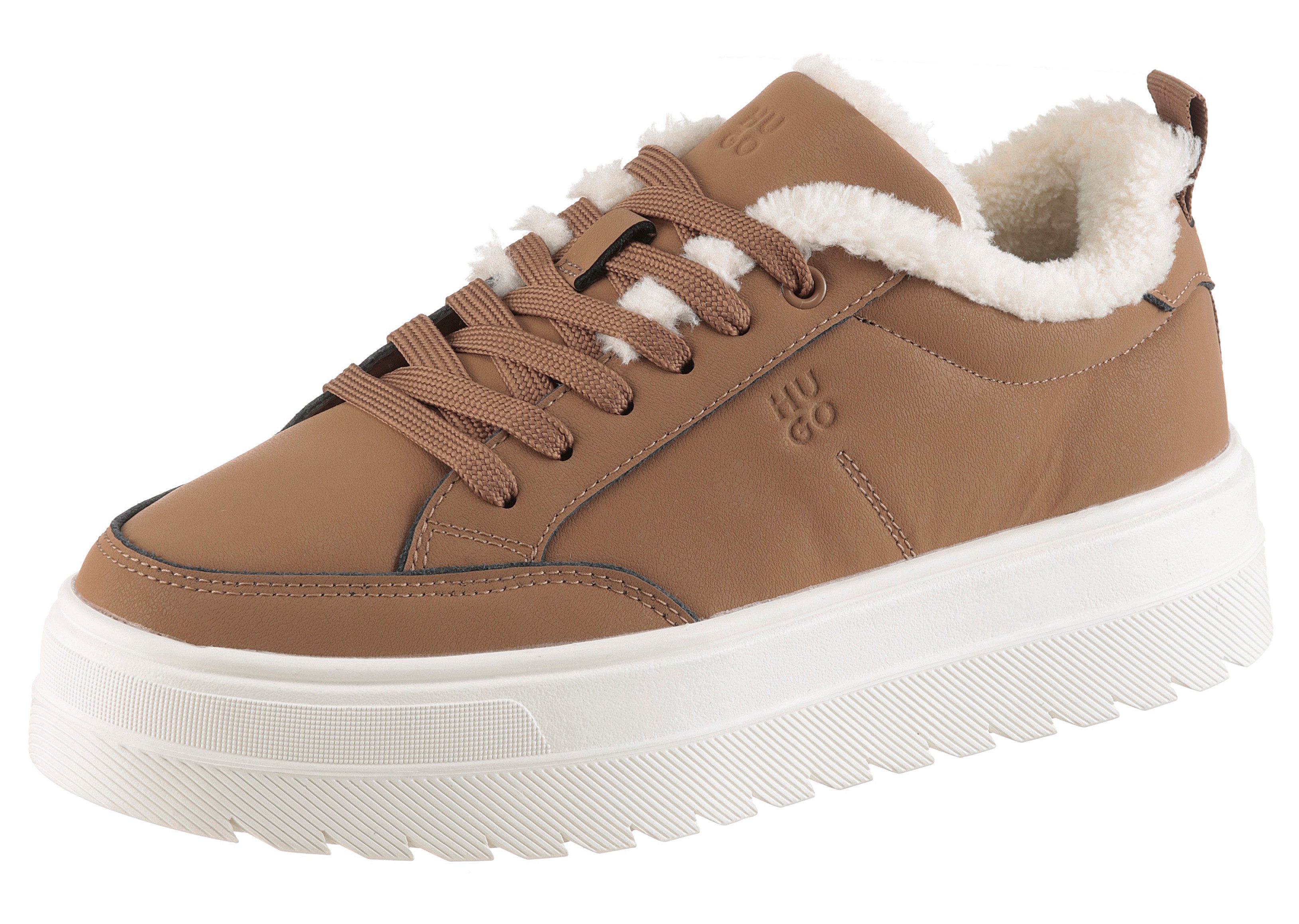 HUGO Lyssa_Tenn Plateausneaker Schnürschuh, Halbschuh, Freizeitsneaker mit günstig online kaufen