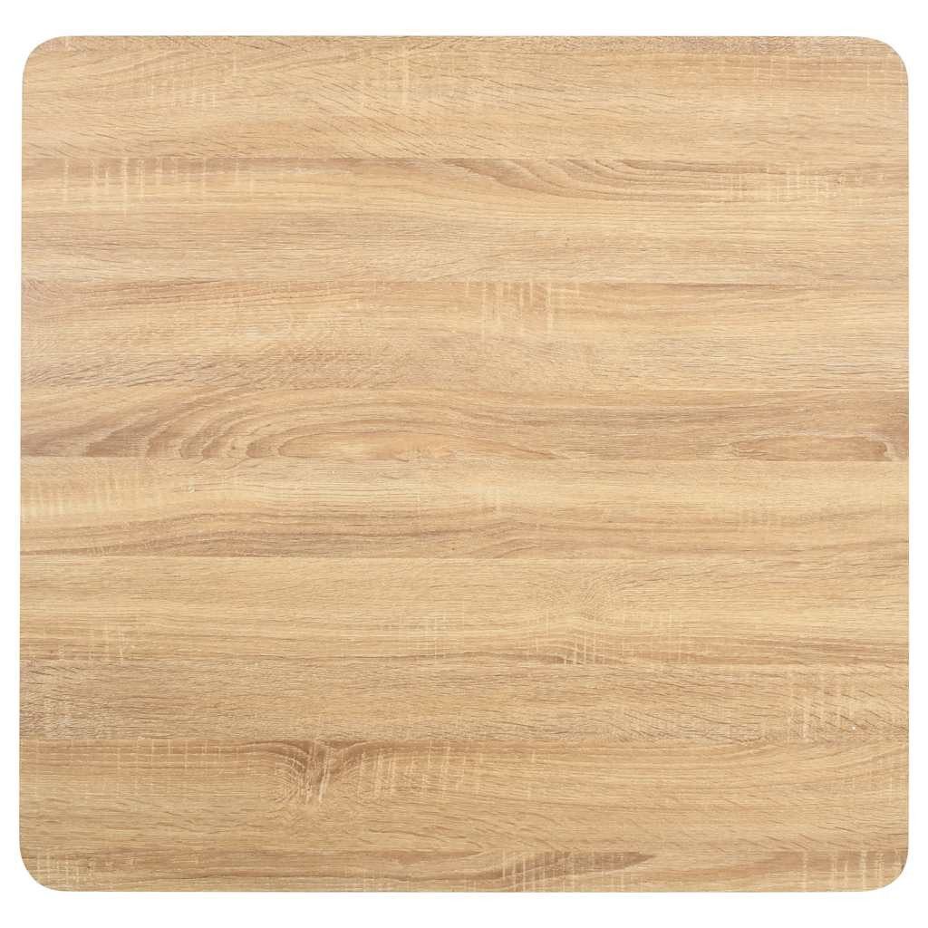 vidaXL Esstisch Bistrotisch Hellbraun 80x80 cm MDF (1-St)