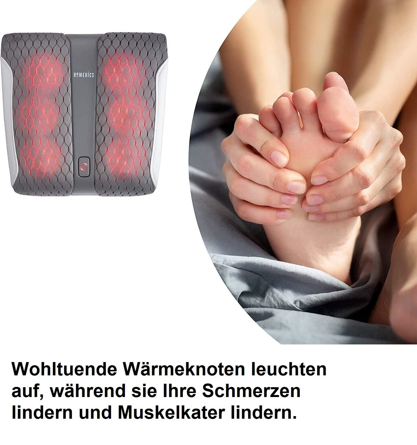 HOMEDICS Shiatsu-Fußmassagegerät HoMedics GEL SHIATSU FUSSMASSAGEGERÄT MIT WÄRMEFUNKTION