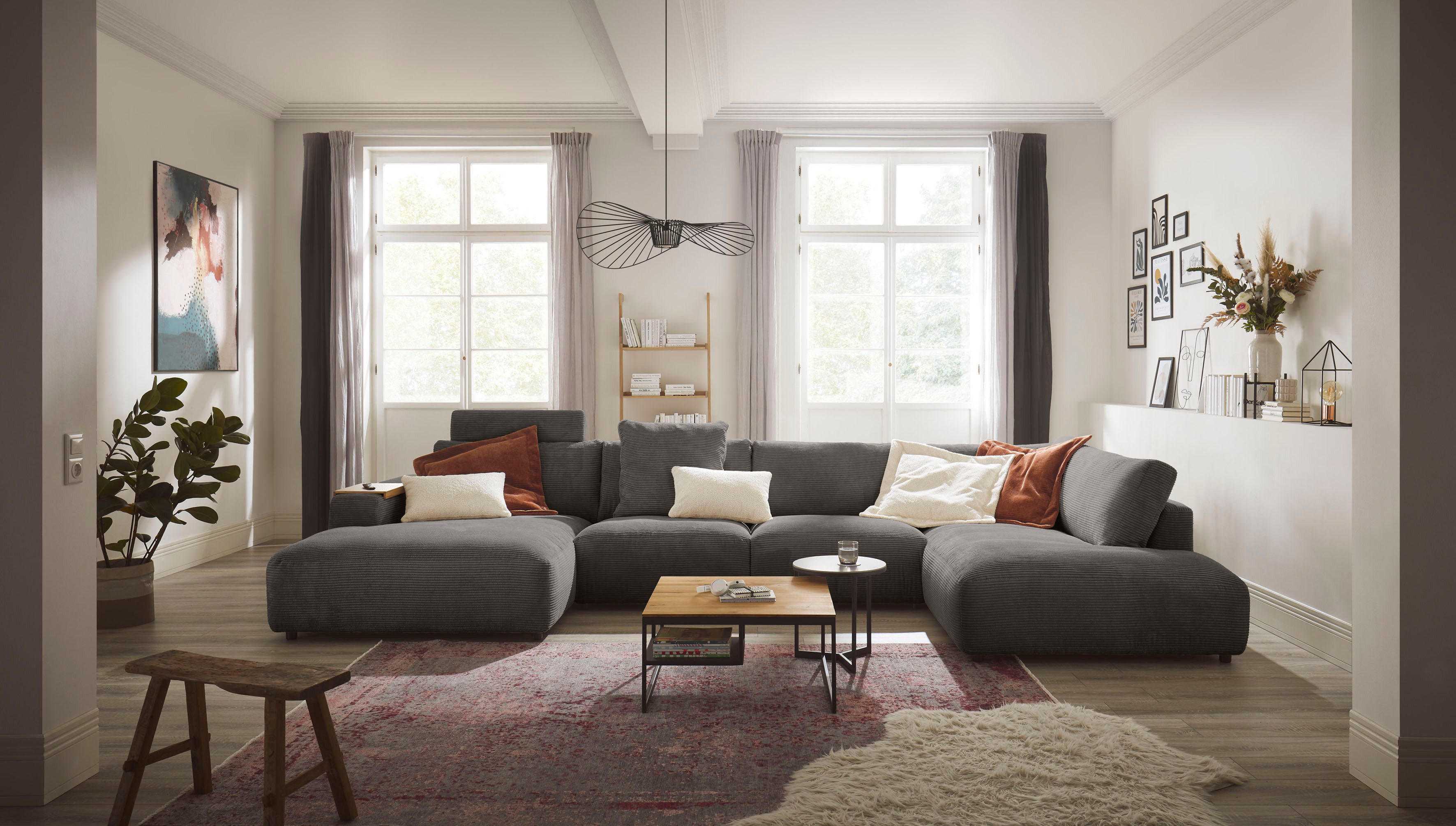 Musterring Wohnlandschaft Lucia U-Form, Verschiedene Farben, inkl. Kopfstütze, Gesamtbreite 434 cm