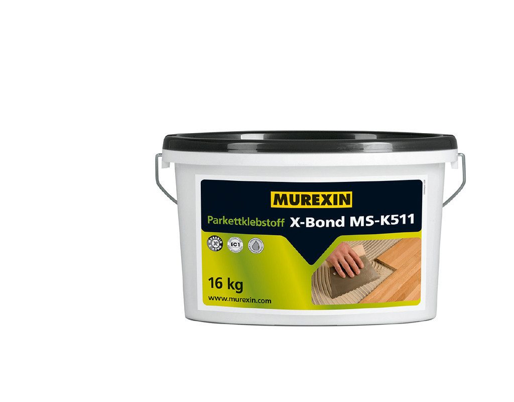 MUREXIN Verlegeset Parkettklebstoff X-Bond MS-K511 für Massivdiele und Parkett, B: 37.5 cm, L: 23 cm