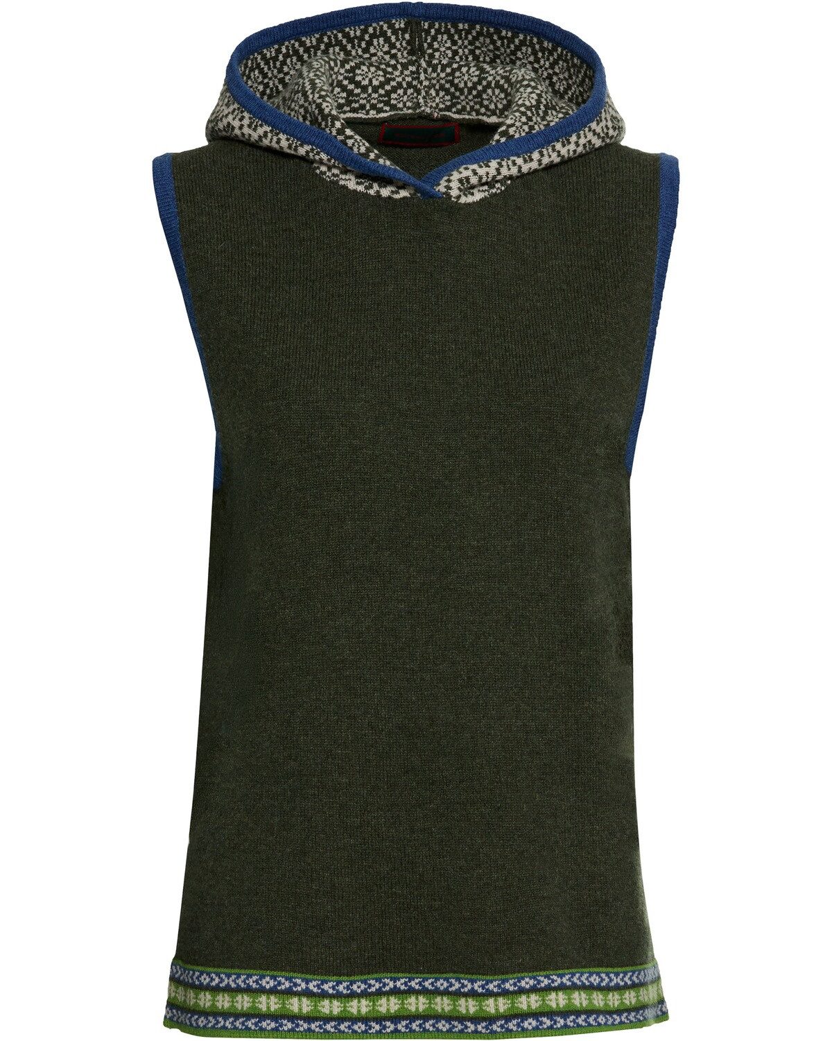 Reitmayer Pullunder Kapuzen-Pullunder mit Jacquard-Muster