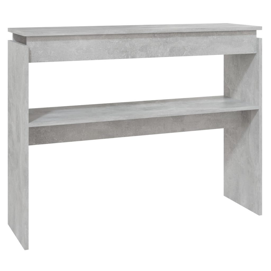 vidaXL Beistelltisch Konsolentisch Betongrau 102x30x80 cm Holzwerkstoff (1-St)