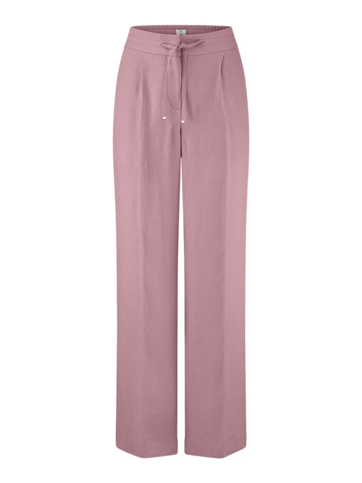Riani Stoffhose rosa,Basic,Leinen,Unifarben,Wide Leg,Mittel