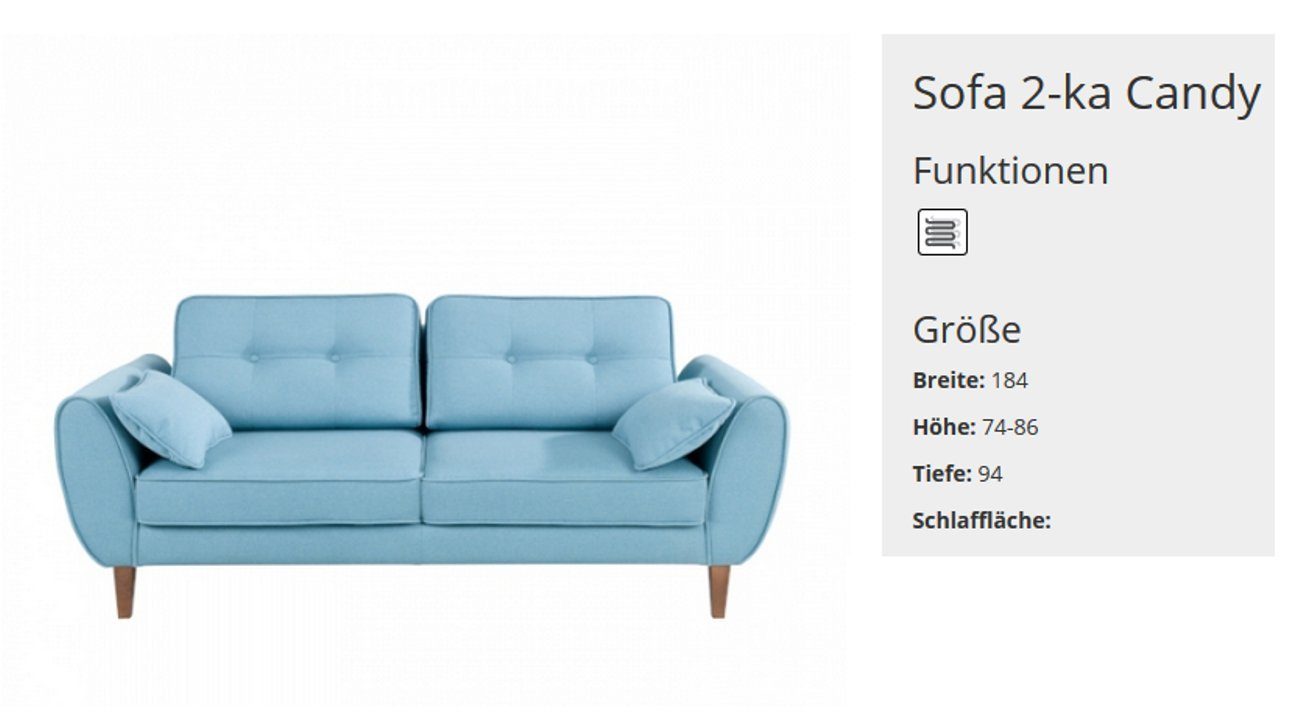 Wartezimmer Arzt Polster 2 2-Sitzer Möbel Praxis Couch Sitzer Kanzlei Design JVmoebel