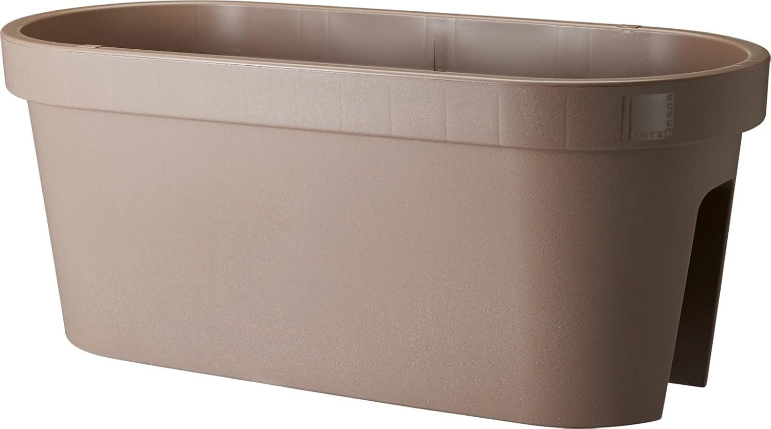 mucHome Balkonkasten für Geländer Breite 60cm Kunststoff Blumenkasten Blumentopf Pflanztopf
