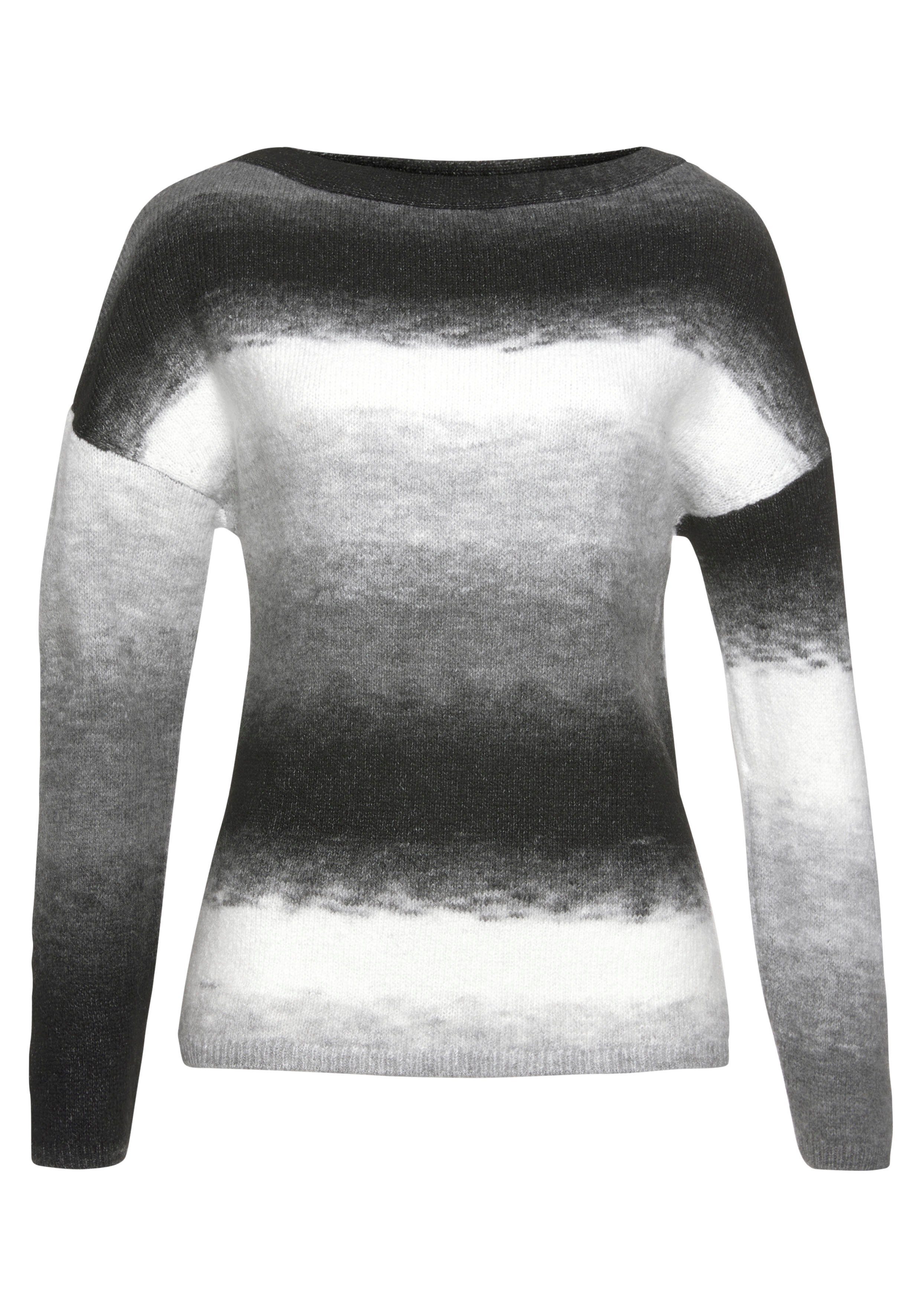 Vivance Strickpullover aus Farbverlaufgarn, U-Boot Ausschnitt, kuscheliger günstig online kaufen
