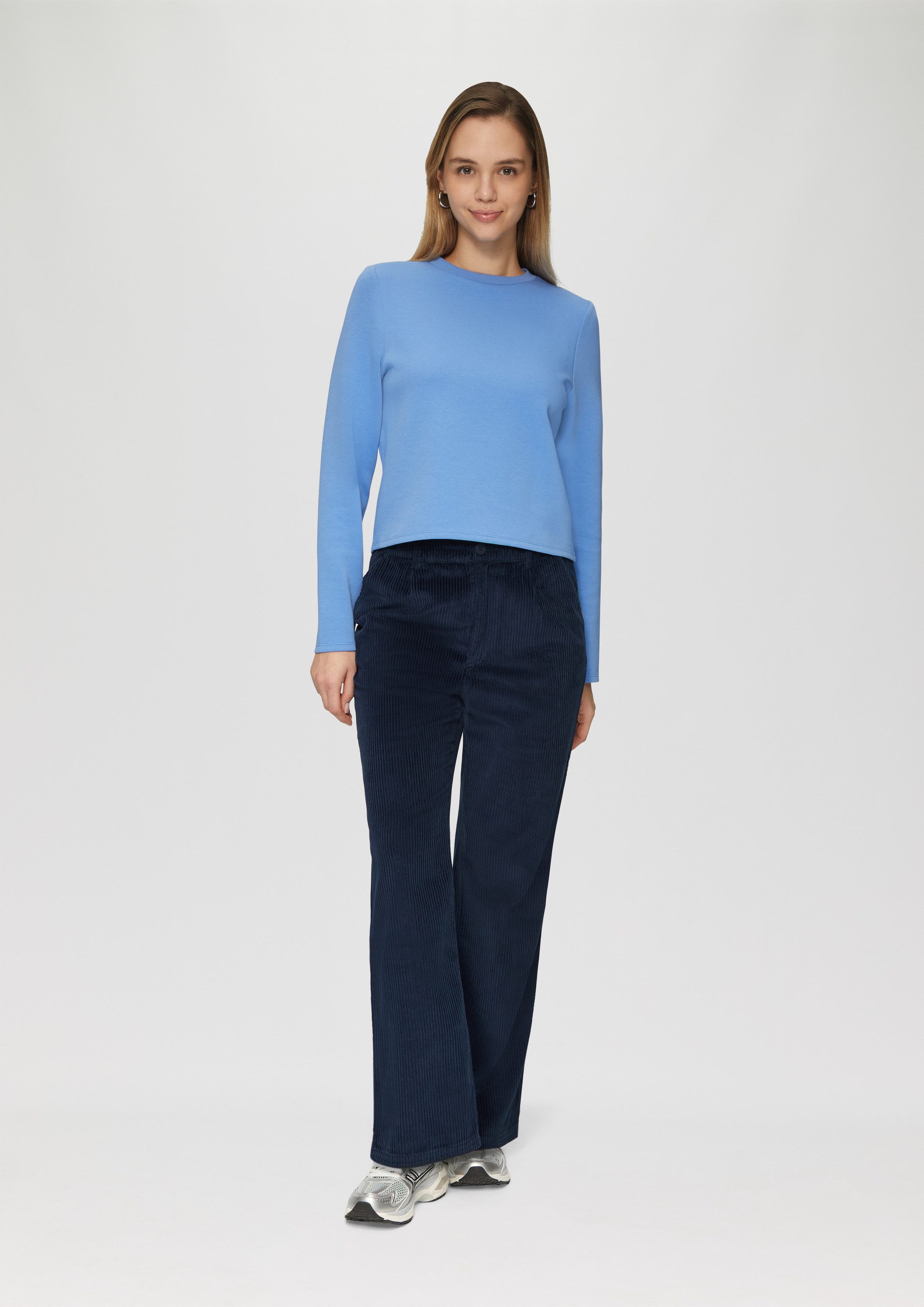 QS Chinos Hose Cordhose mit Straight günstig online kaufen
