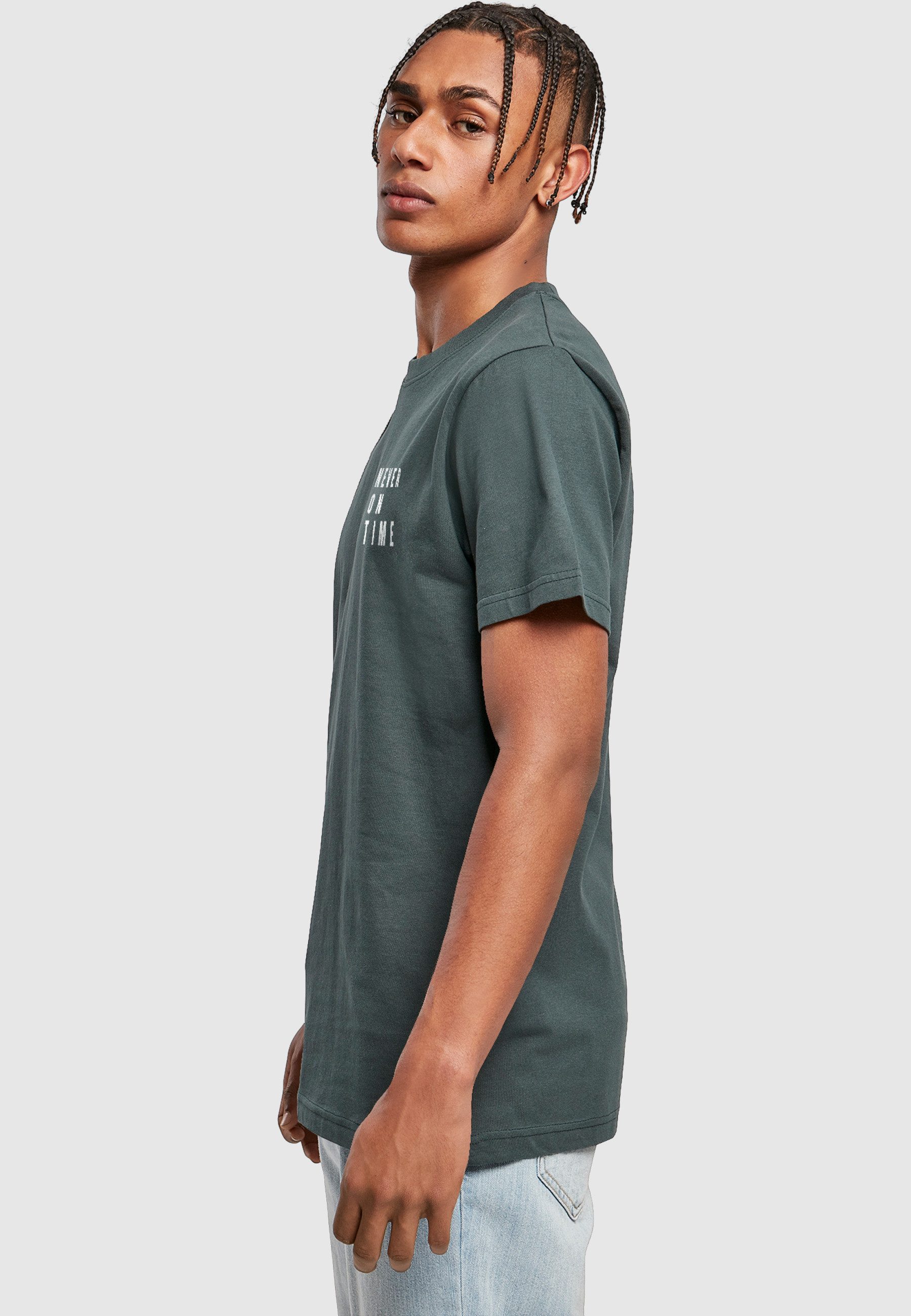 MisterTee Kurzarmshirt MisterTee Herren Never On Time Tee (1-tlg)