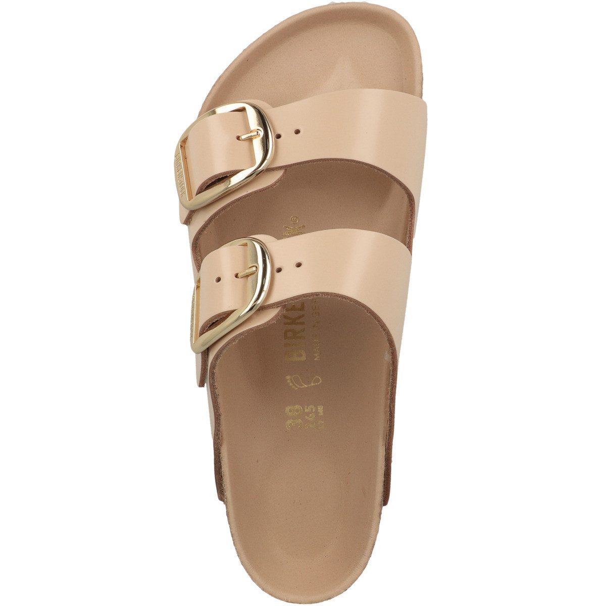 Birkenstock Arizona Big Buckle Naturleder Lack normal Damen Sandale Sandaletten, Sommerschuhe, Badeschuhe, Riemchen, Schlappen