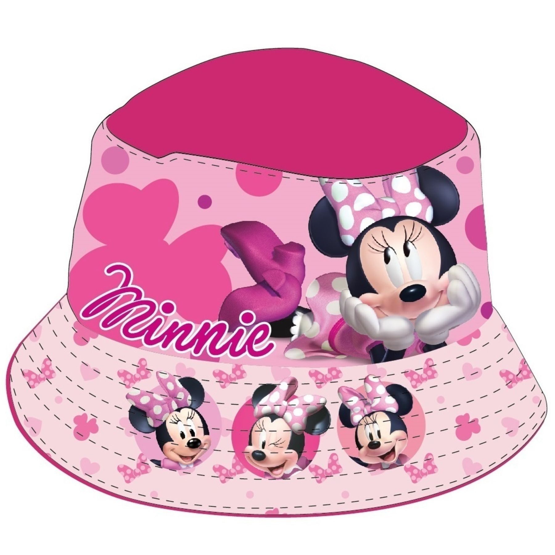 Disney Minnie Mouse Fischerhut Sonnenhut für Kinder UV-Schutz Fischerhut & Strandhut