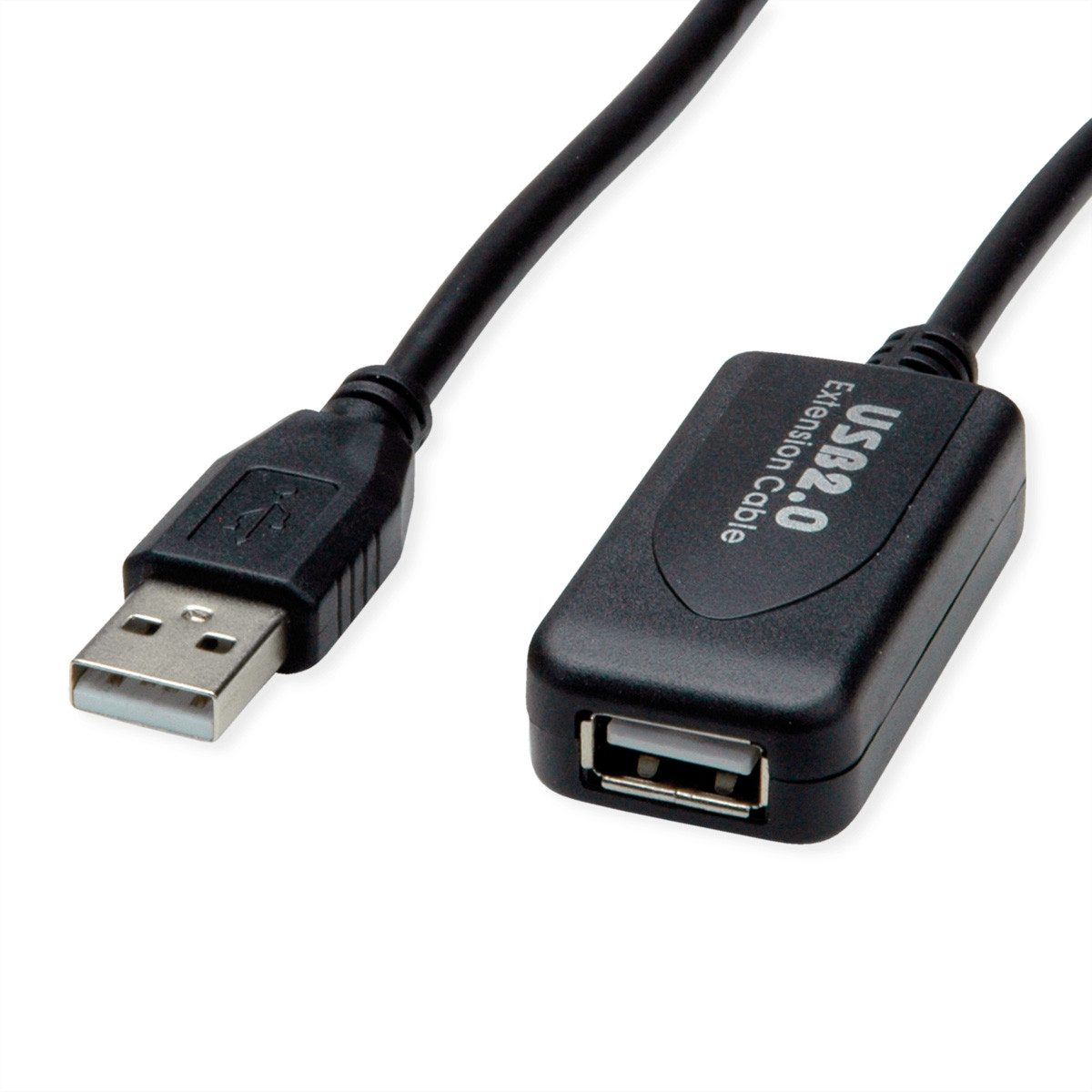 SECOMP STANDARD USB 2.0 Verlängerung, aktiv, mit Repeater Computer-Adapter USB 2.0 Typ A Männlich (Stecker) zu USB 2.0 Typ A Weiblich (Buchse), 1500.0 cm