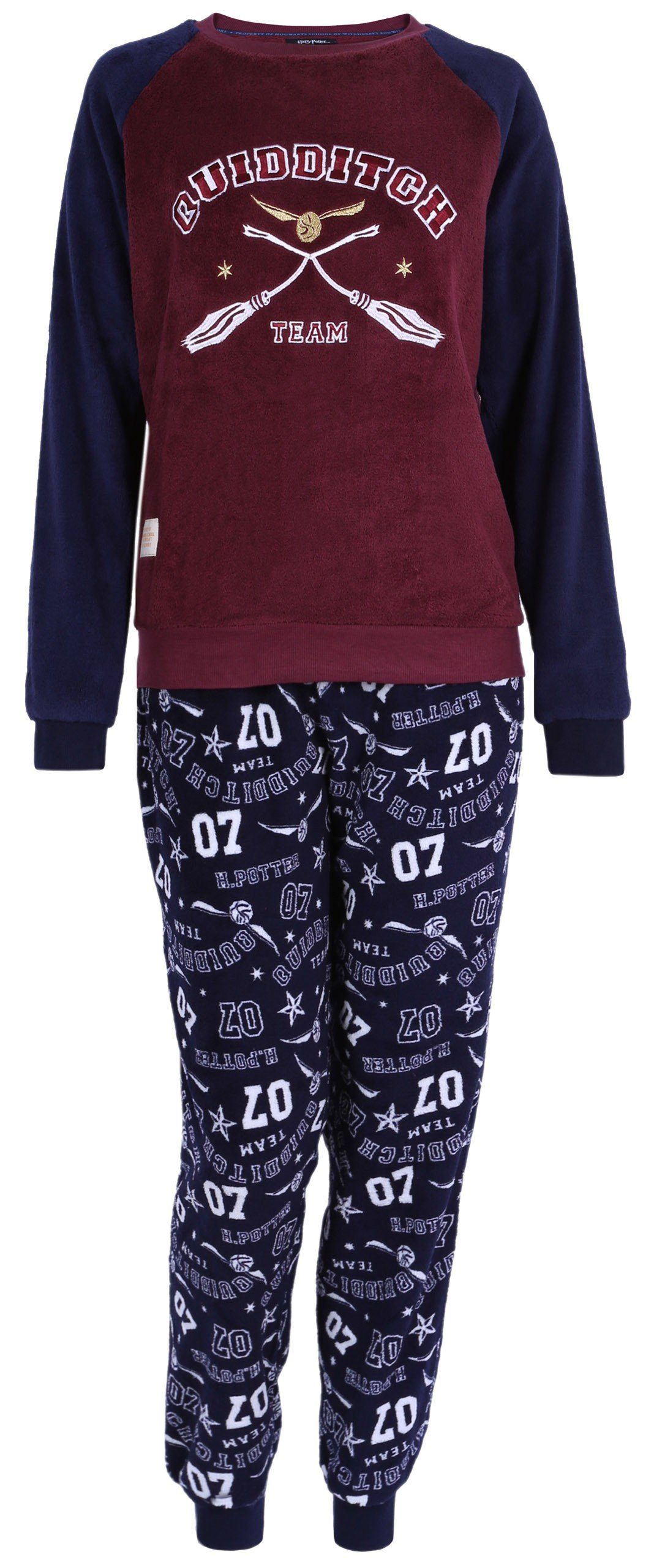 Sarcia.eu Schlafanzug Dunkelblau-bordeaurotes Pyjama/Schlafanzug HARRY POTTER XXS