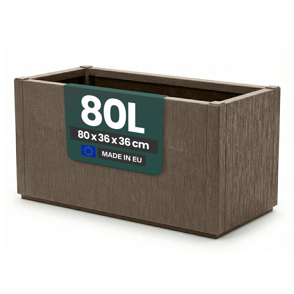 Blumenkasten XL Pflanzkasten in strukturierter Optik in verschiedenen Farben