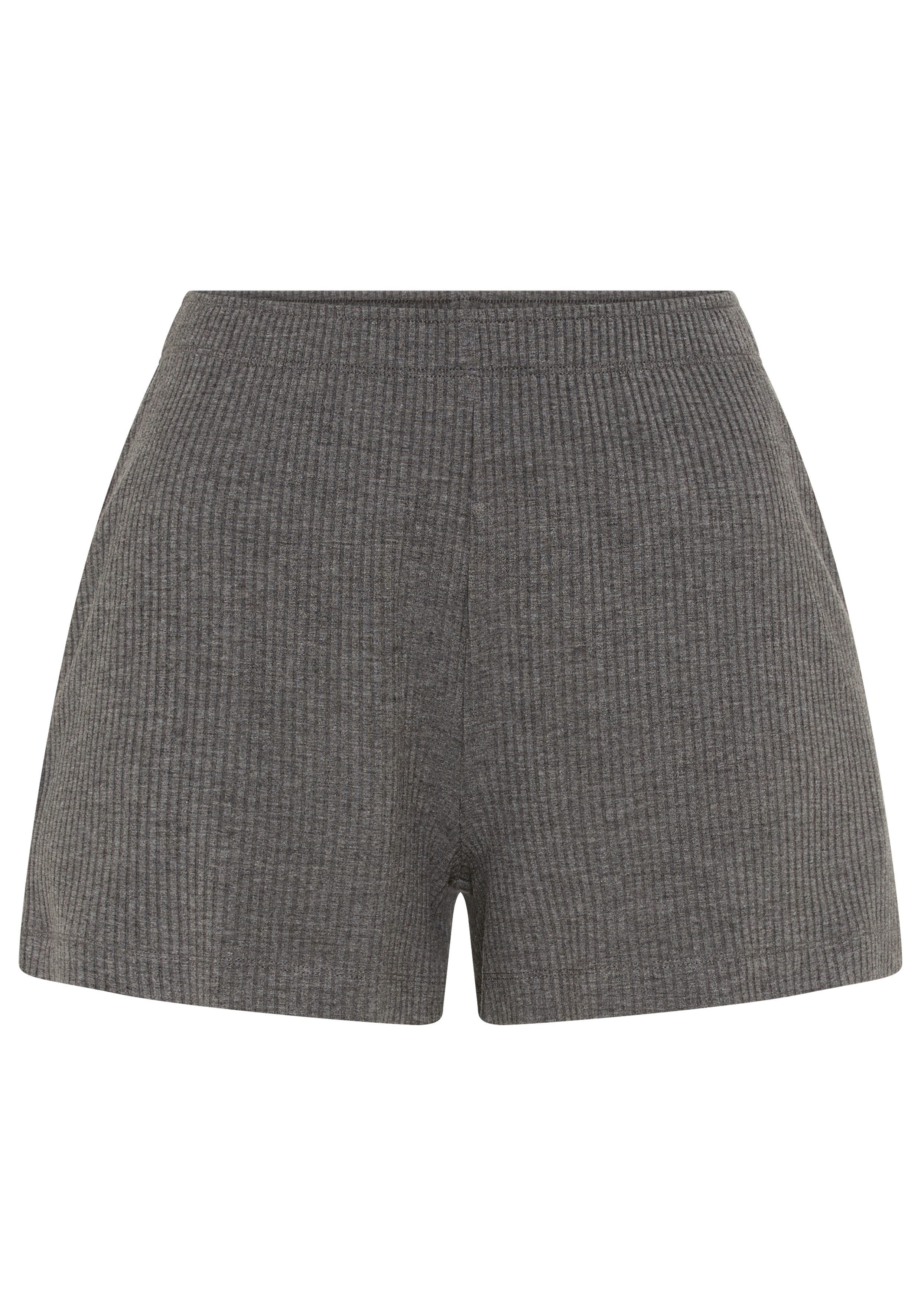 Copenhagen Studios Pyjamashorts aus elastischer 4x4 Rippqualität