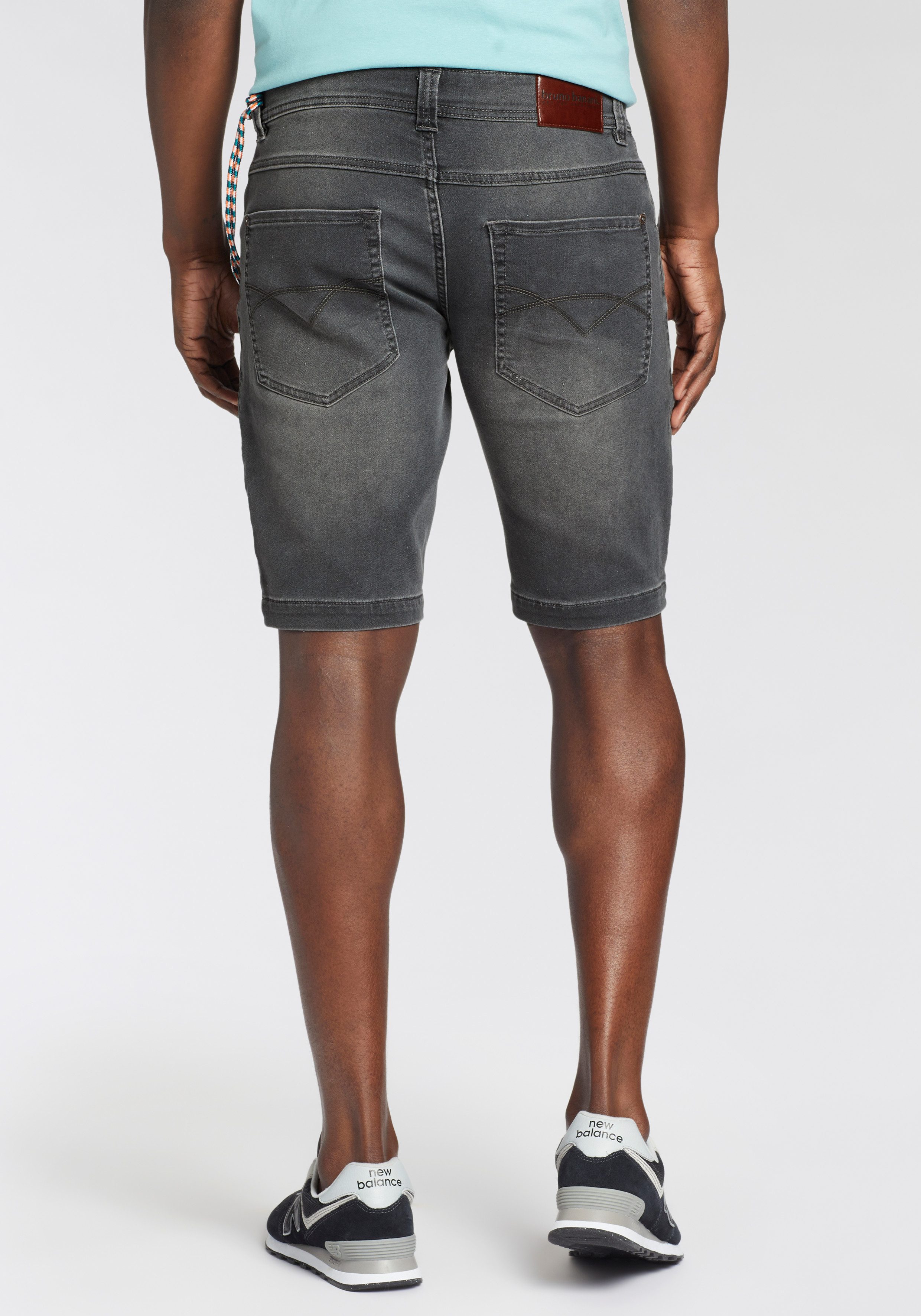 Bruno Banani Jeansshorts (Set, 2-tlg., mit Band) bequemer Sitz, gerade Bein günstig online kaufen