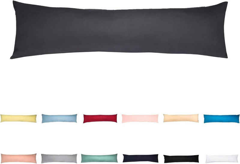 livessa Seitenschläferkissen mit bezug 40x145 cm, Baumwolle Schwangersschaftskissen, Stillkissen mit Kissenbezug