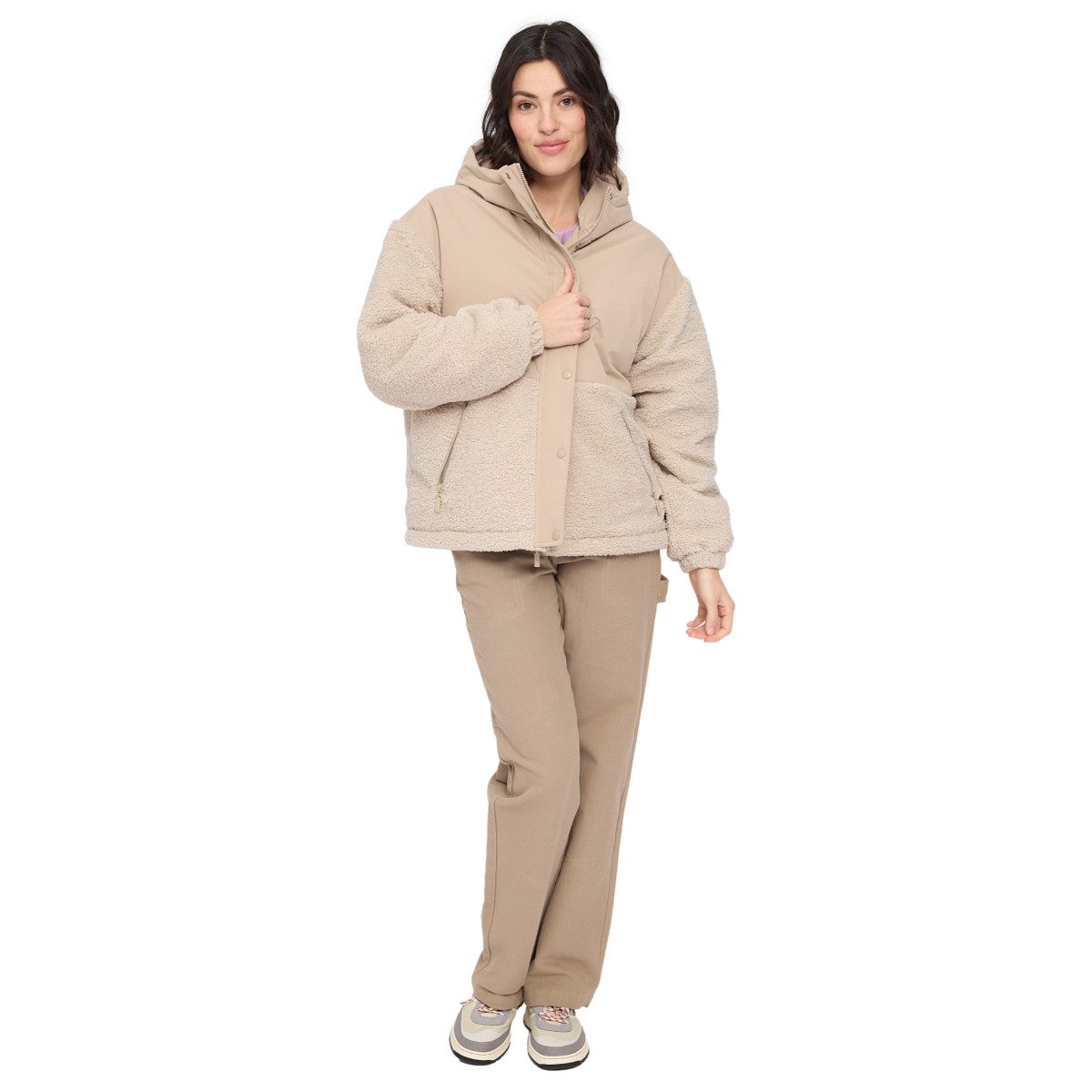 MAZINE Funktionsparka Mazine Fabric Blocking Jacket - Damen Fleecejacke günstig online kaufen