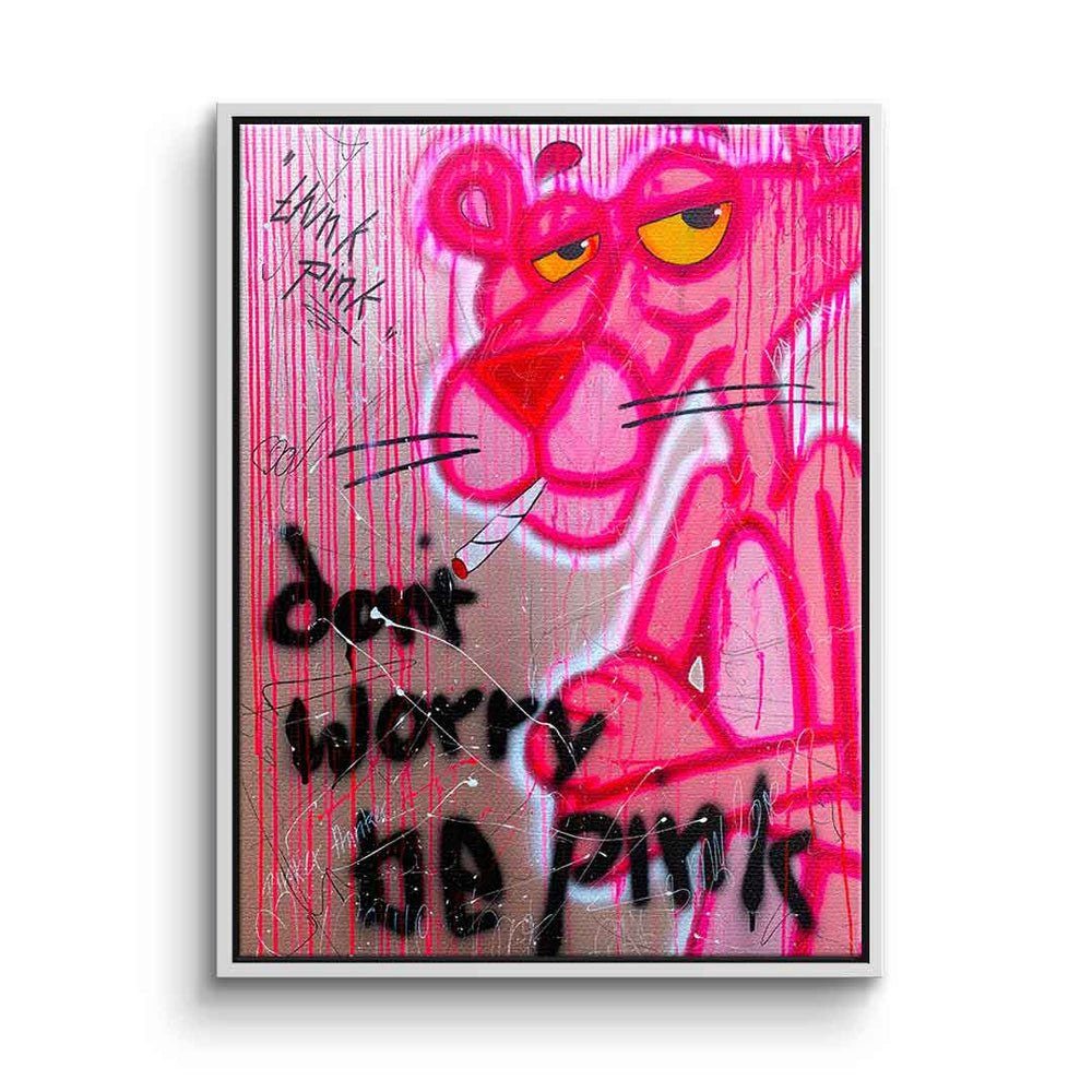 DOTCOMCANVAS® Leinwandbild Dont Worry Be Pink, günstig online kaufen