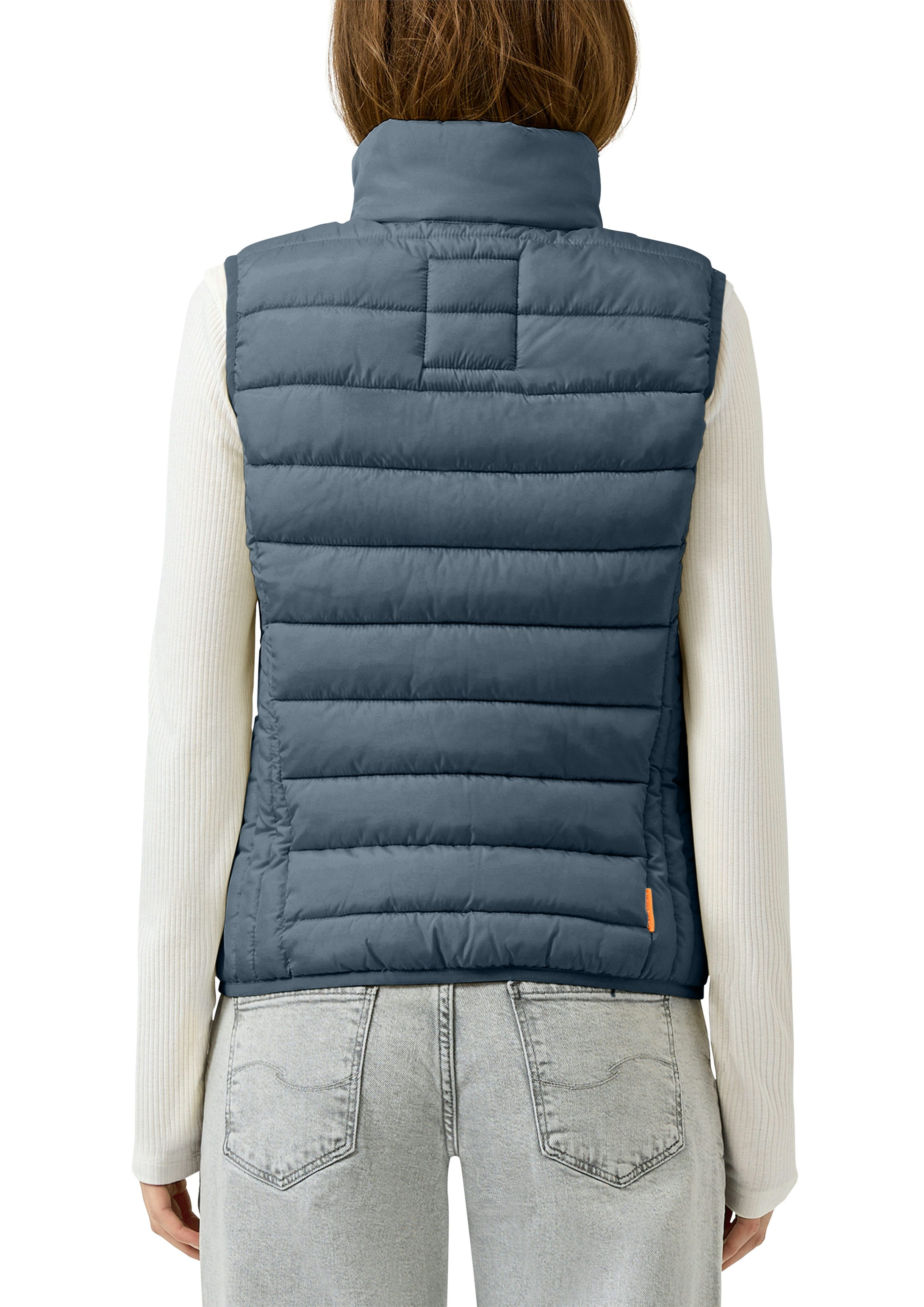 QS Steppweste mit Stehkragen und Reißverschluss günstig online kaufen