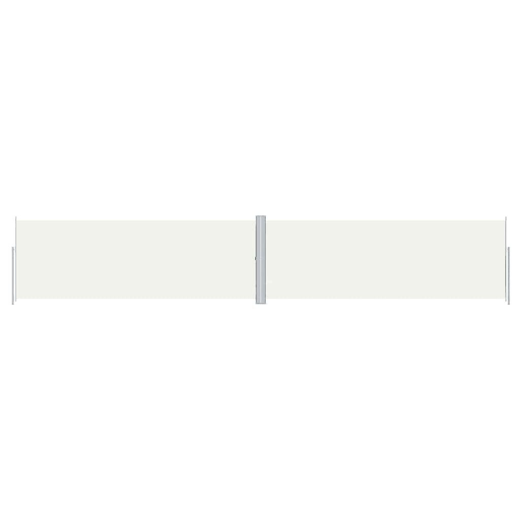 furnicato Seitenmarkise Ausziehbar Creme 180x1000 cm (1-St)