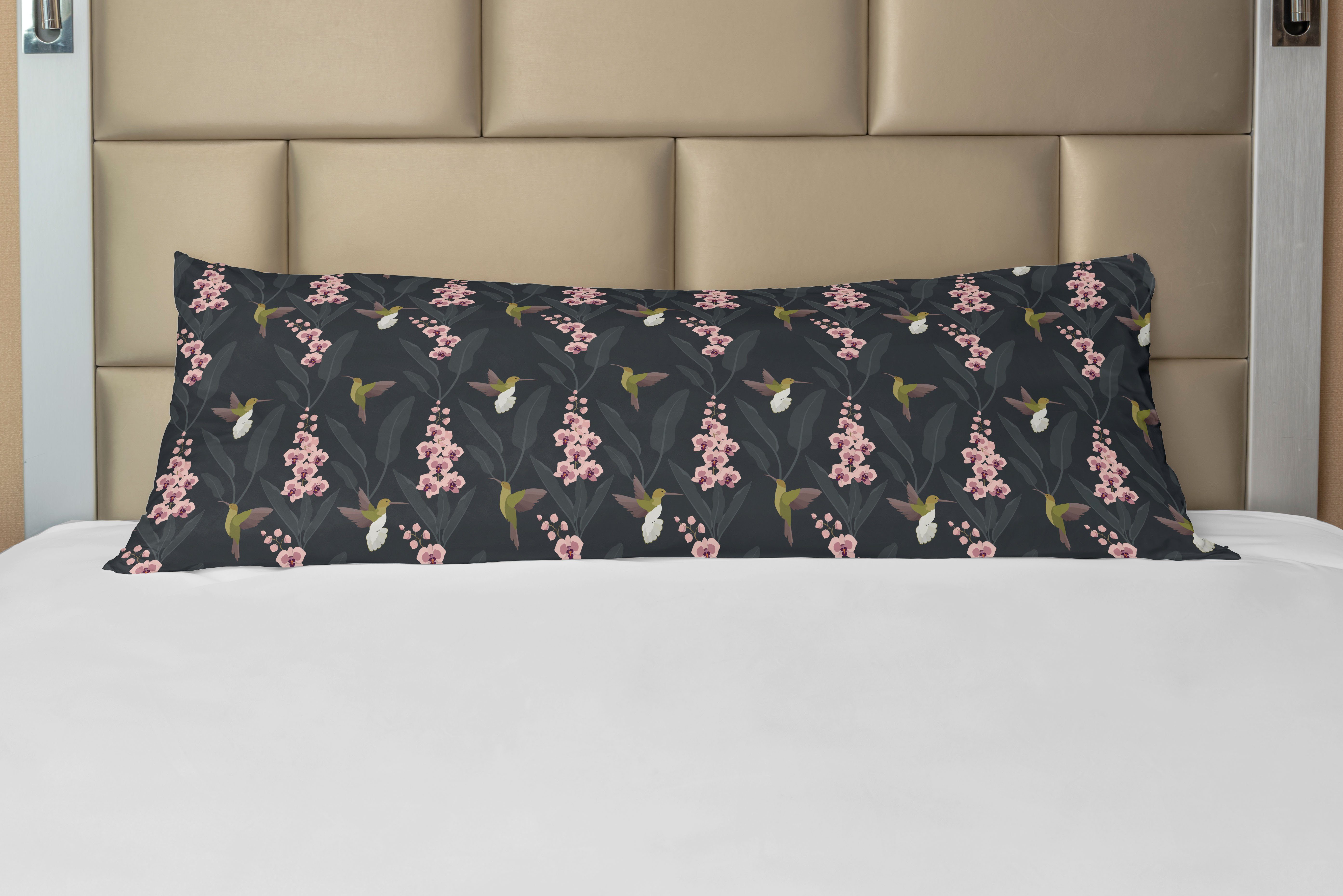 Seitenschläferkissenbezug Vogel Blossom Hummingbird Deko-Akzent Kissenbezug, Langer Abakuhaus, Motive