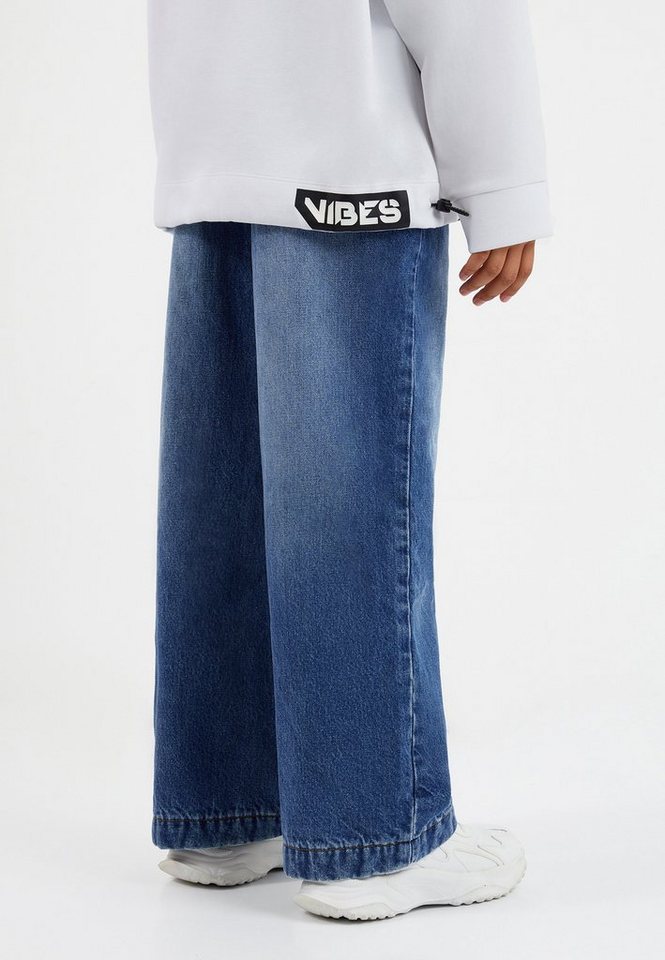 Gulliver Bequeme Jeans mit wärmendem Fleece-Futter, Aus hochwertigem Denim  mit trendiger Used-Waschung