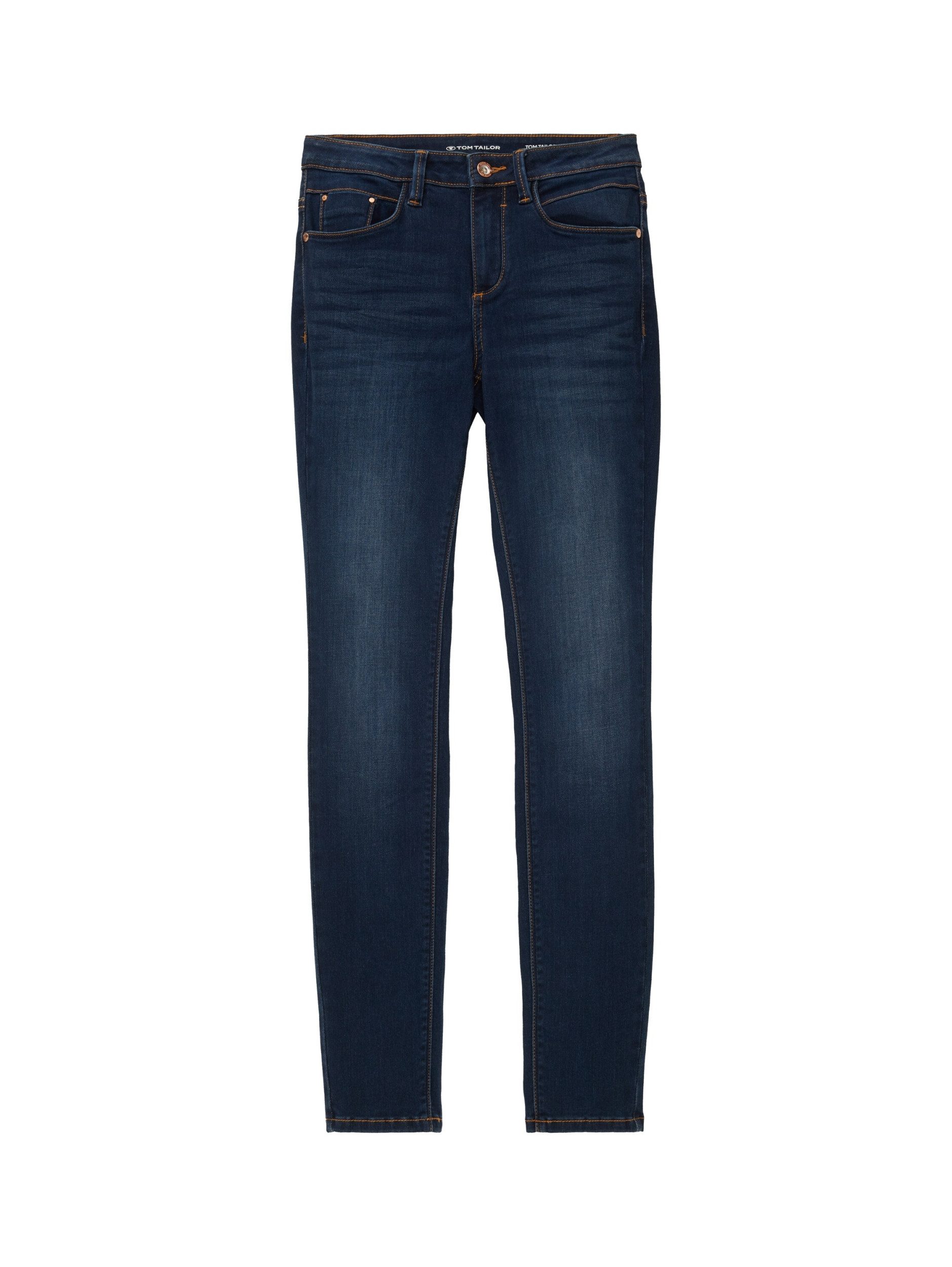 TOM TAILOR 5-Pocket-Jeans Tom Tailor Alexa skinny DARK STONE WASH DENIM günstig online kaufen