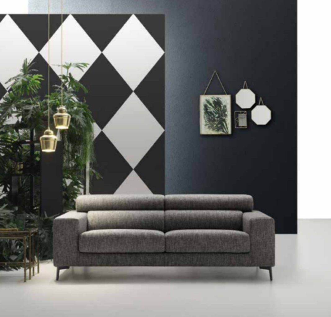 JVmoebel 3-Sitzer Sofas Zimmer Moderne Grau Made Design Sitz Dreisitzer, in Möbel Europe 3er