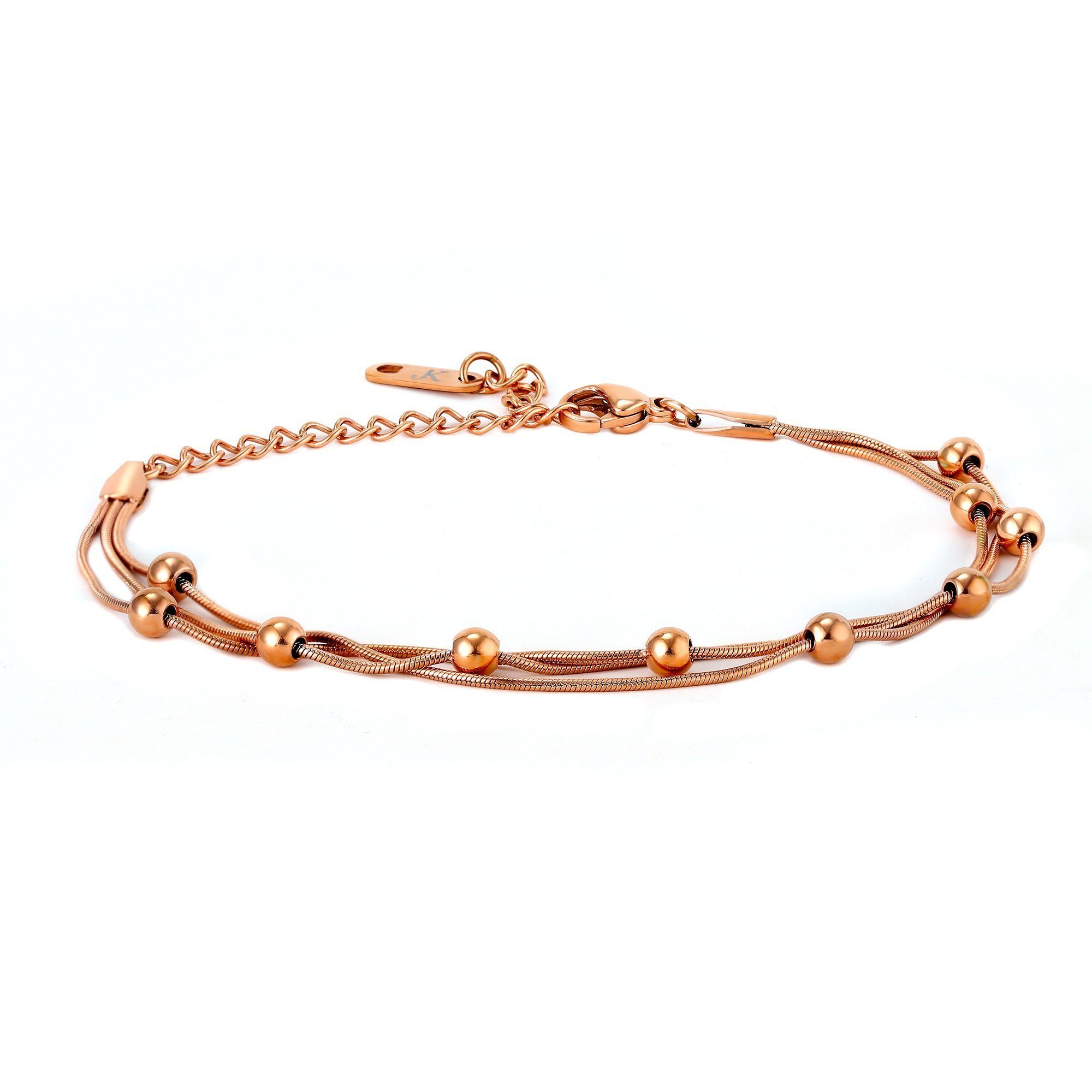 Kim Johanson Armband Dream (1-tlg), verstellbar, mit Kugeln aus Edelstahl, modern & leicht