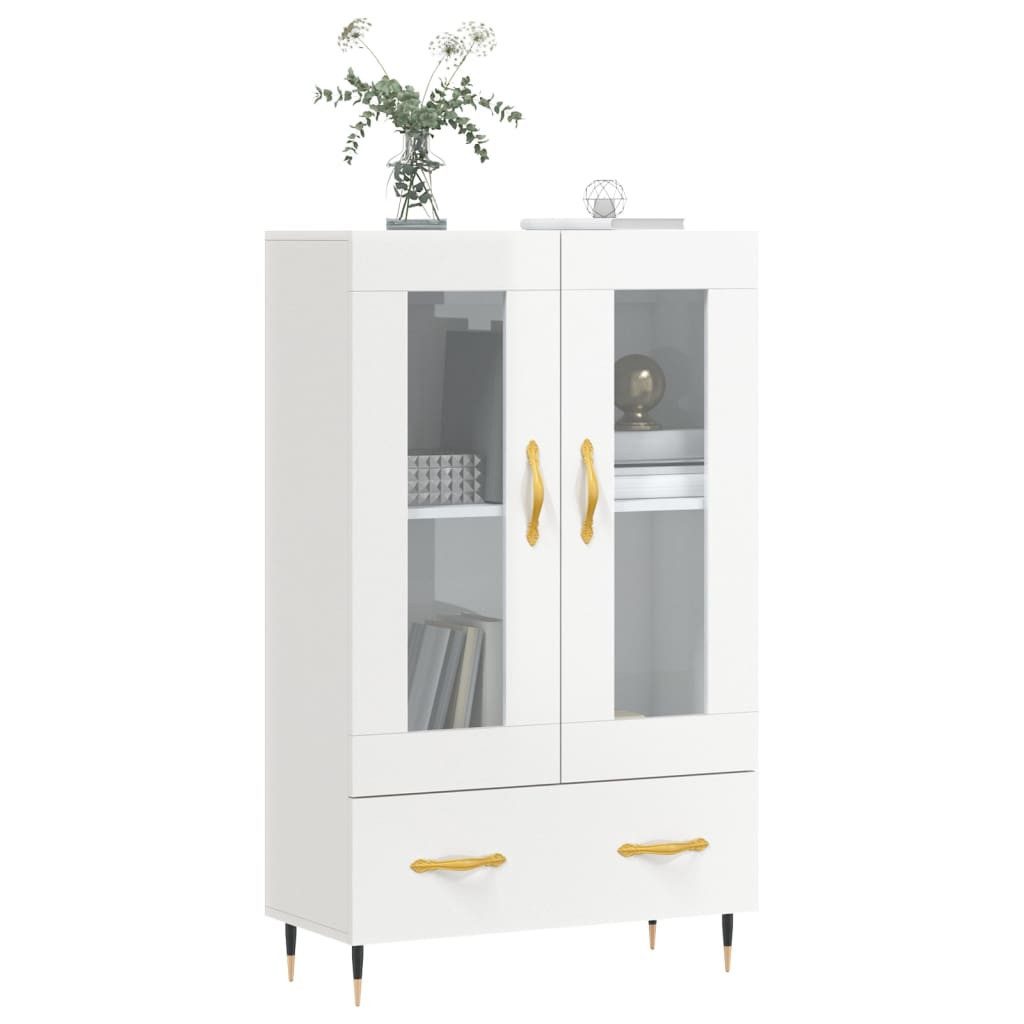 vidaXL Highboard Highboard Hochglanz-Weiß 69,5x31x115 cm günstig online kaufen