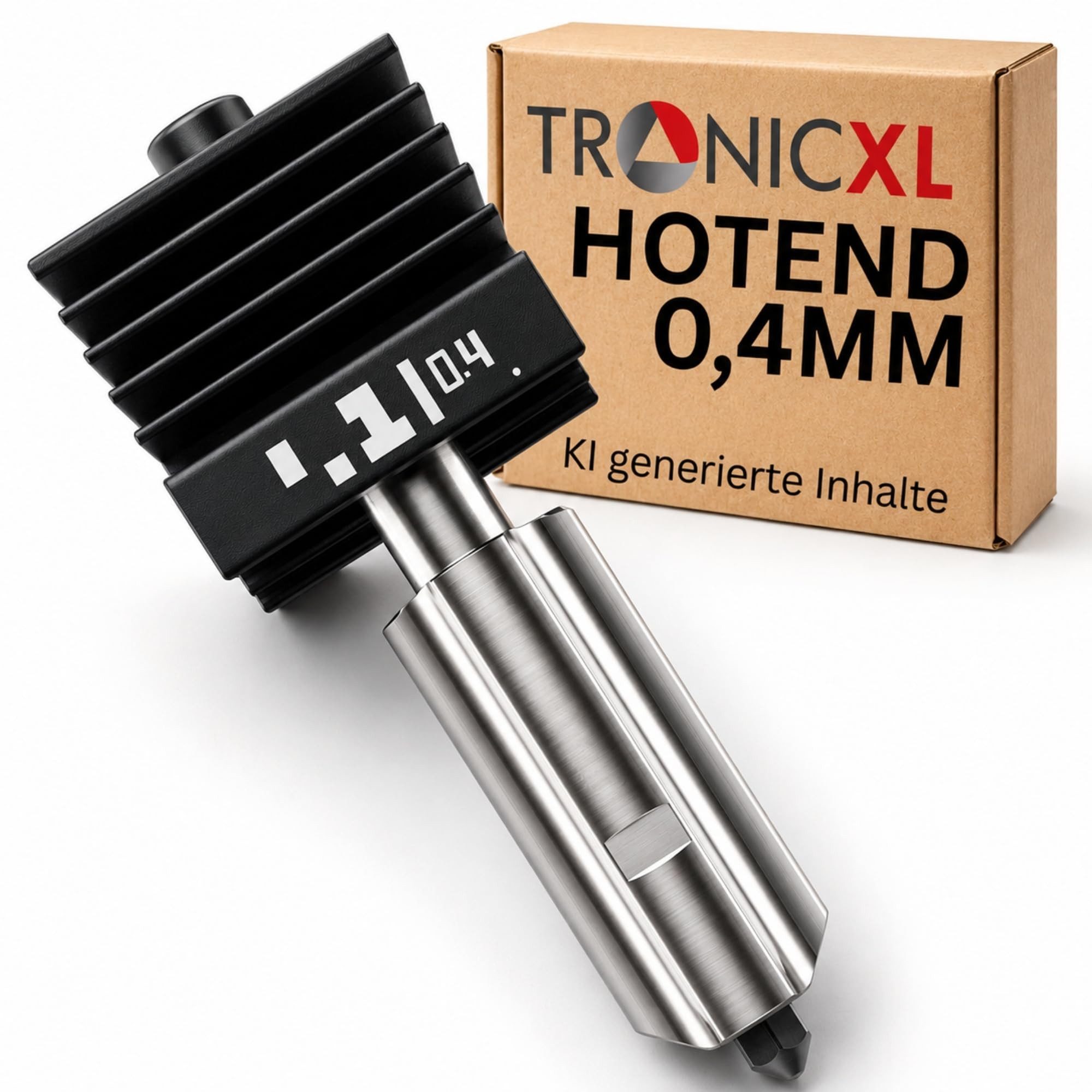 TronicXL 3D-Drucker P2S H2S H2D Hotend 0,4mm Düse passend für Bambu Lab 3D Drucker Nozzle, Ersatzteil H2C gehärteter Stahl ASA PETG PLA