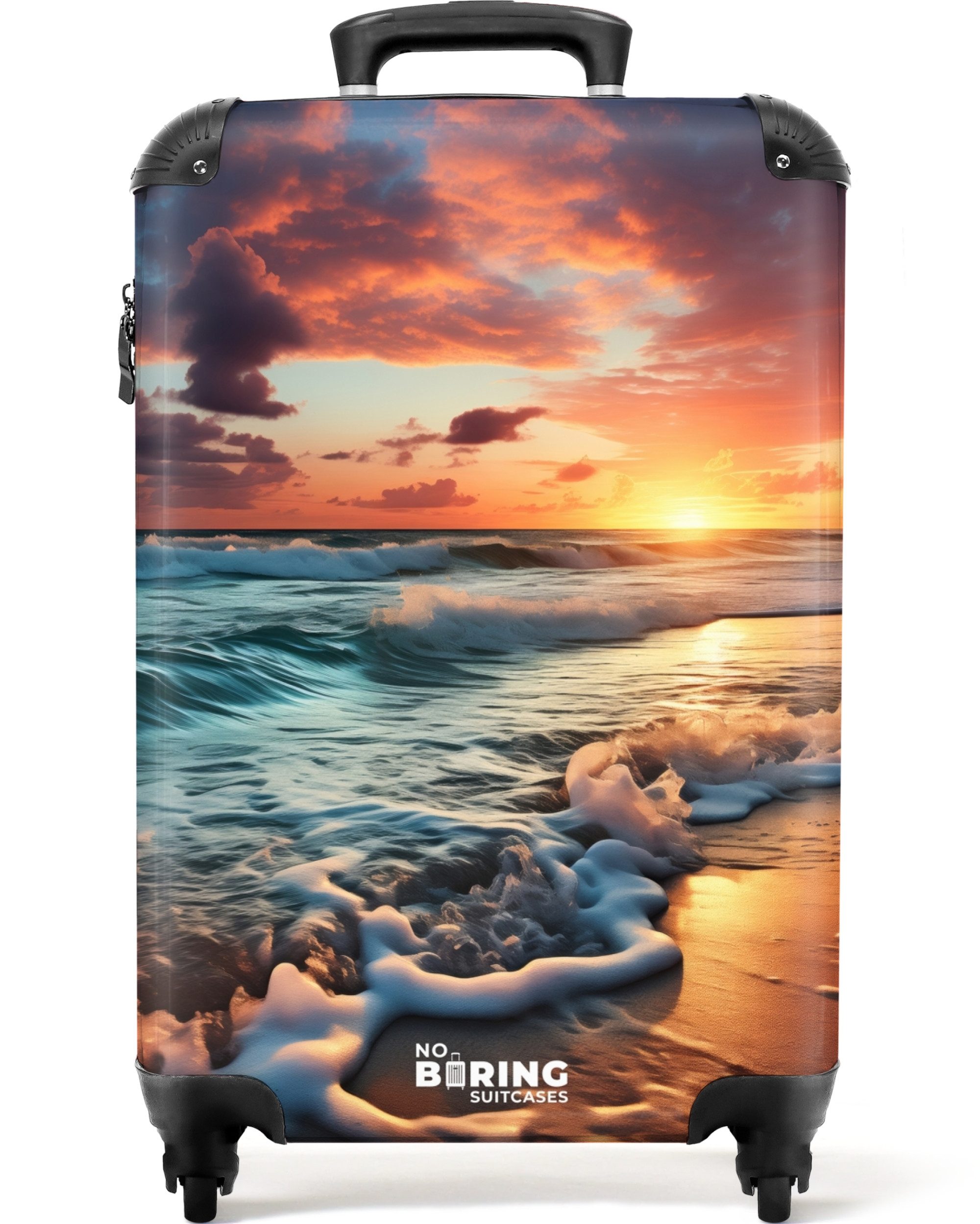 NoBoringSuitcases.com© Hartschalen-Trolley Gewelltes Meer bei Sonnenunterga günstig online kaufen
