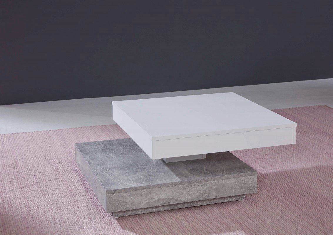 trendteam Couchtisch Couchtisch Wohnzimmertisch Universal, Beton Stone (no-Set)