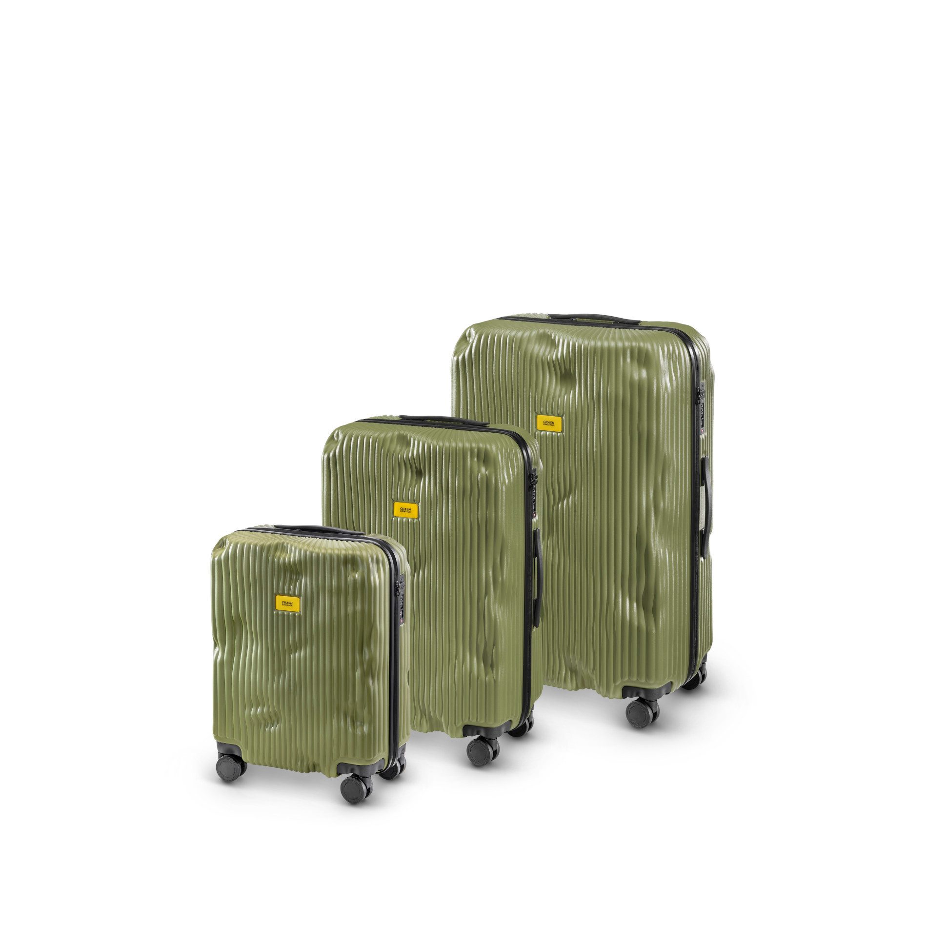 Crash Baggage Trolley Stripe Kofferset Gr. L/M/S, 4 Rollen