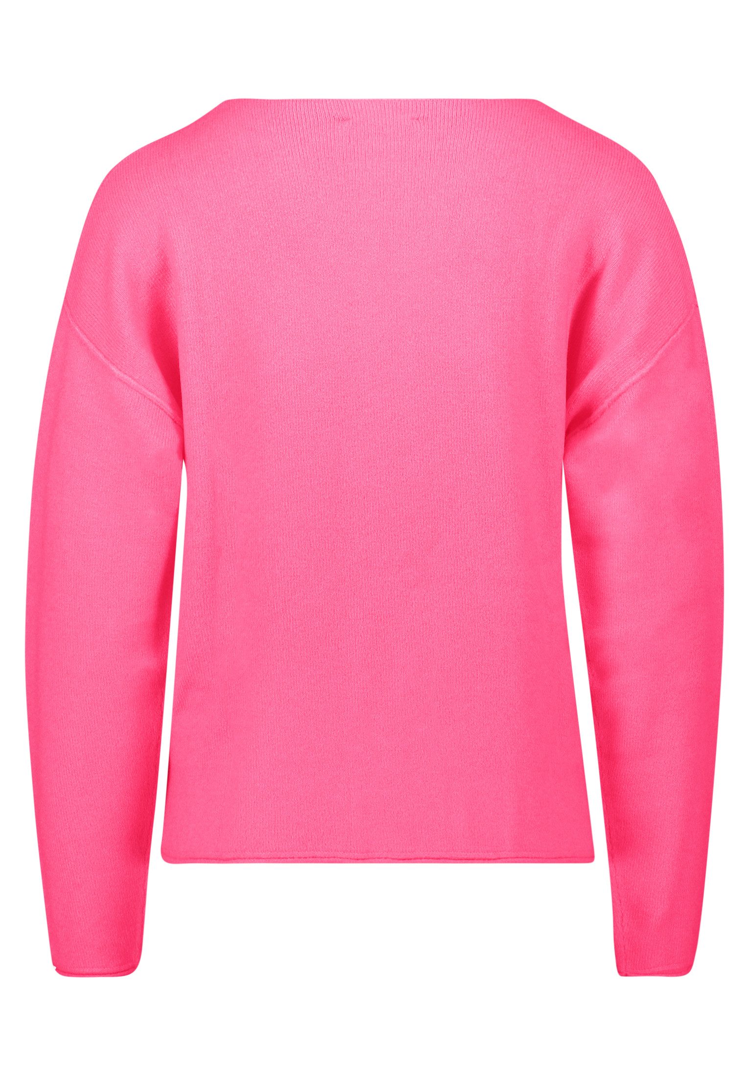 Cartoon Strickpullover Damen mit Rundhalsausschnitt (1-tlg) Struktur