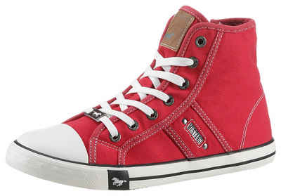 Mustang Shoes High-Top-Sneaker, Freizeitschuh Sneaker, High Top-Sneaker, Schnürschuh mit Label in der Laufsohle