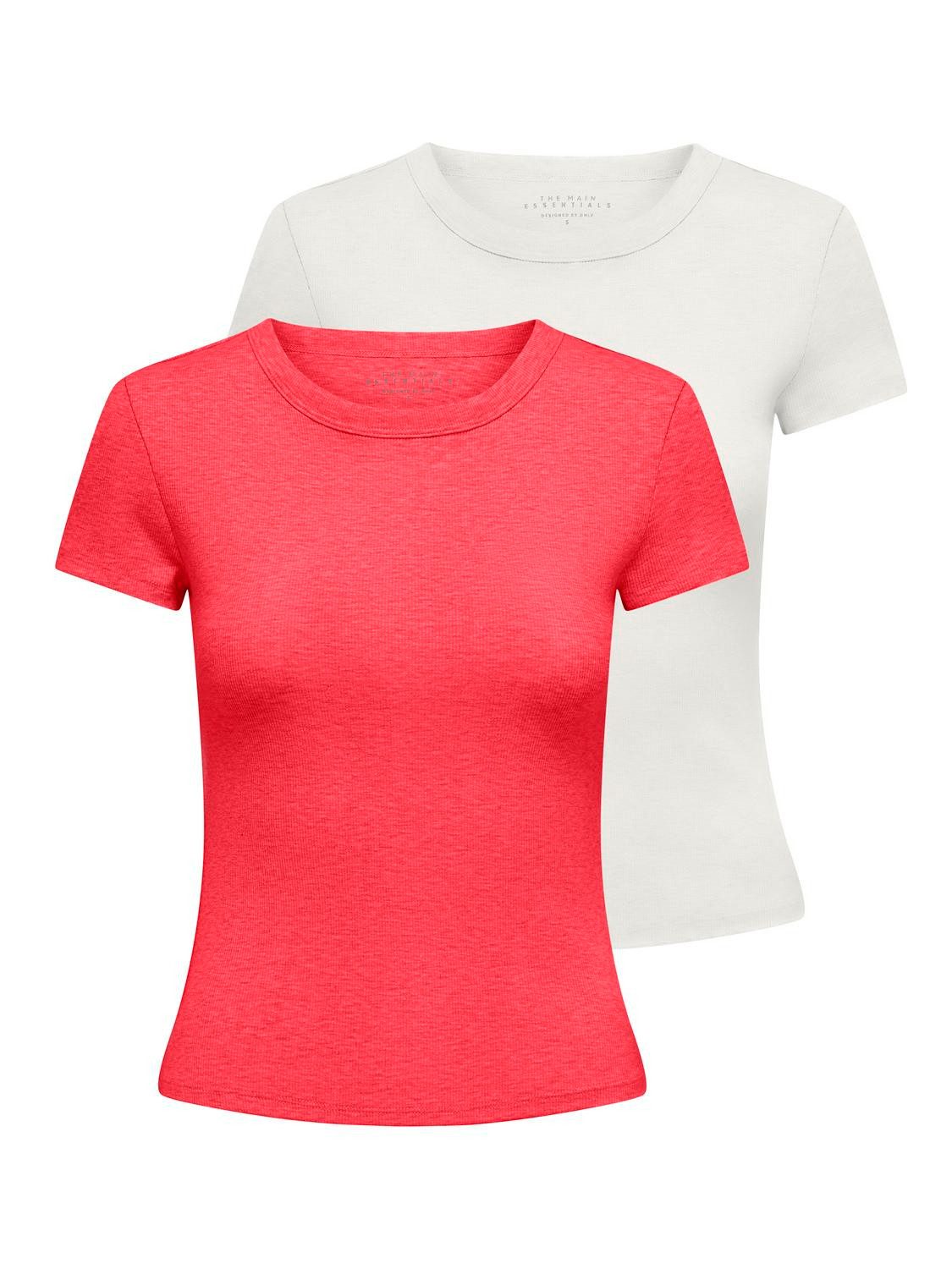 Kurzarmshirt ONLEASY S/S TOP CS JRS 2 PACK