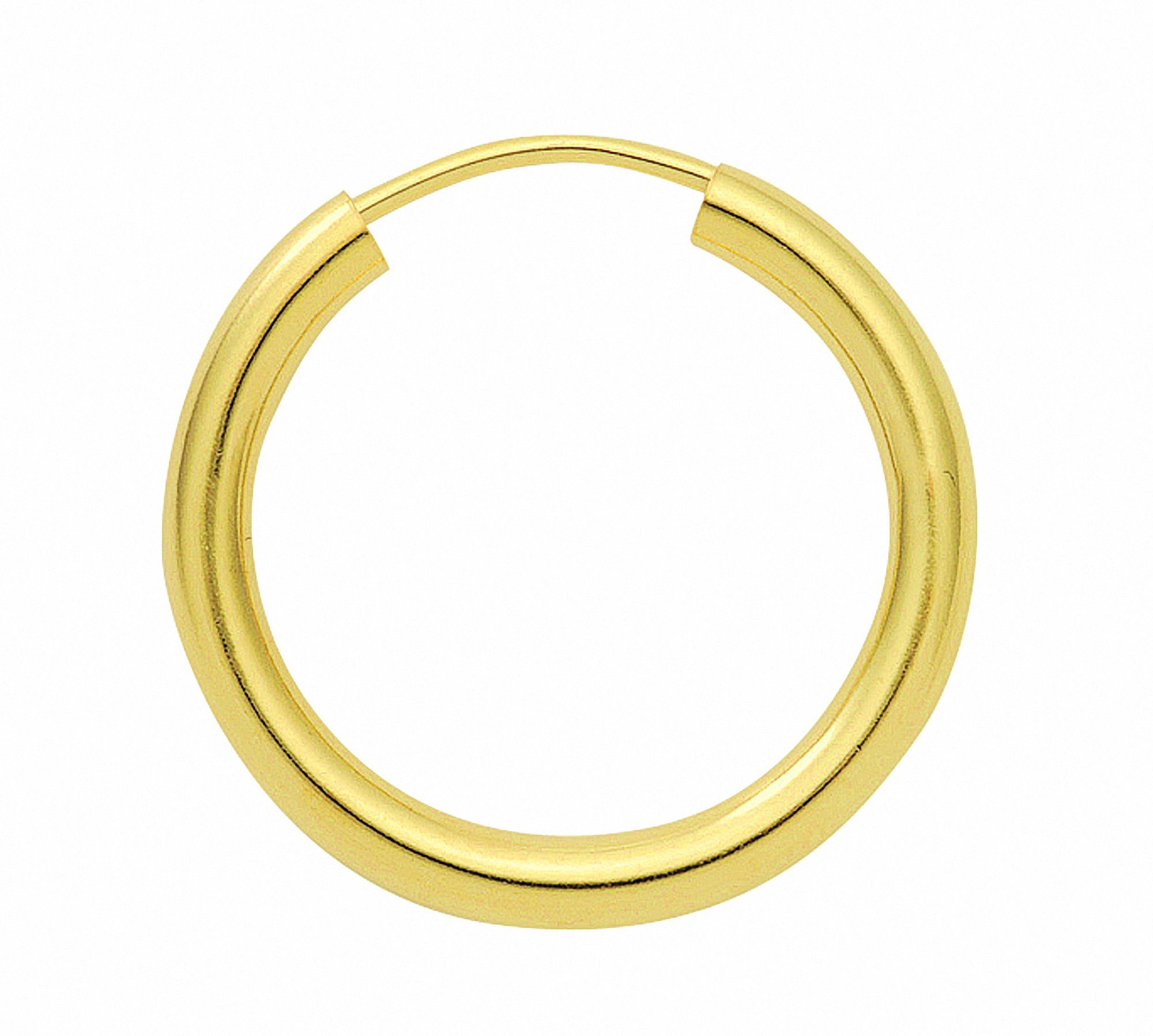 Damen Schmuck Adelia´s Paar Ohrhänger 1 Paar 333 Gold Ohrringe / Creolen Ø 50 mm, 333 Gold Goldschmuck für Damen