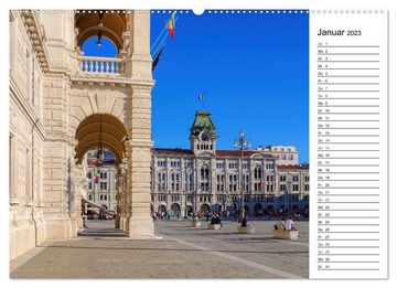 CALVENDO Wandkalender Triest - Habsburger Erbe und italienisches Flair (Premium, hochwertiger DIN A2 Wandkalender 2023, Kunstdruck in Hochglanz)