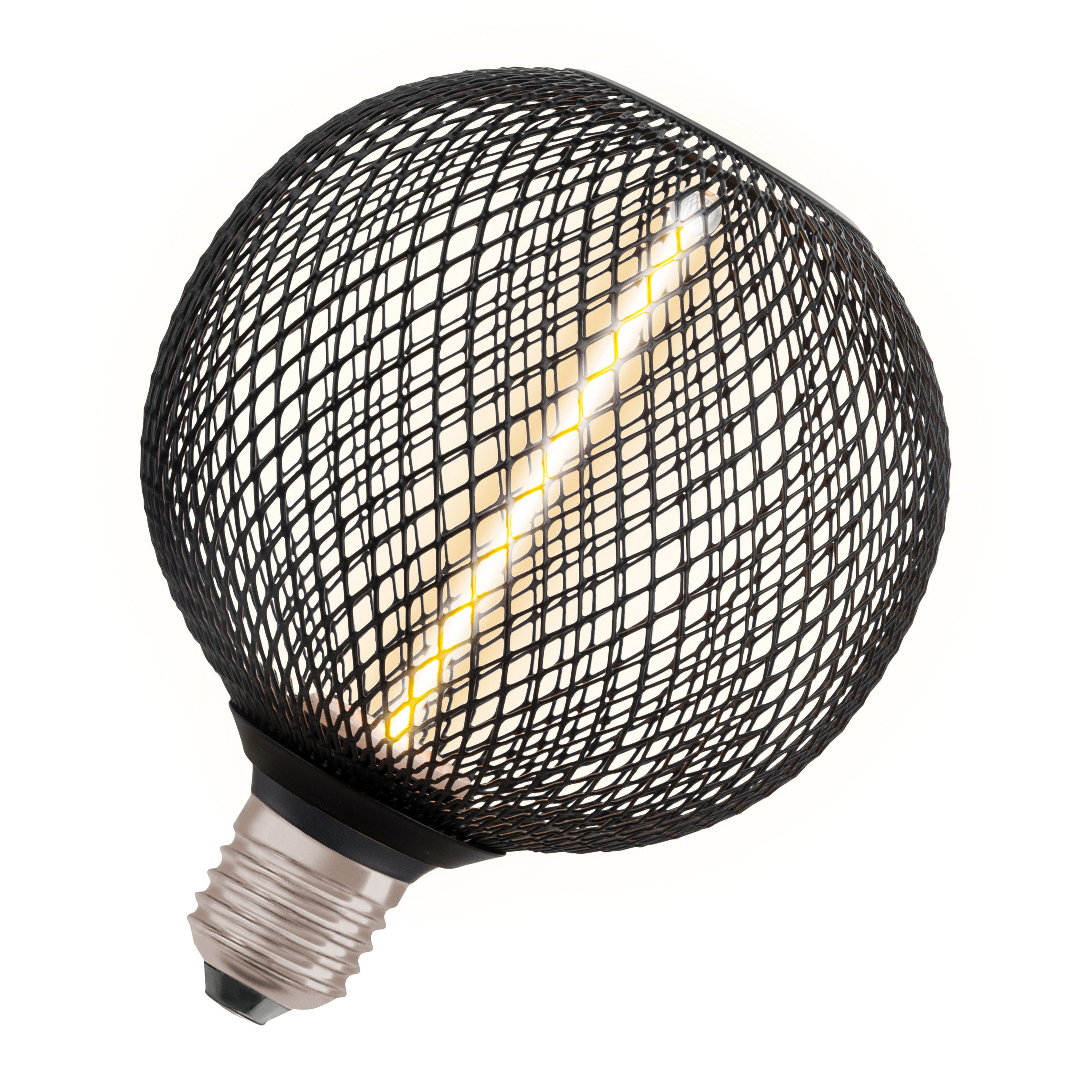 Ledvance LED-Leuchtmittel DECOR LED STRAW FILAMENT GLOBE 125 12 BLACK DIM 3.5W 818 E27, E27, 1 St., Komfort warmes Weiß, Die integrierte Lampe sorgt für eine moderne und luxuriöse Atmosphäre