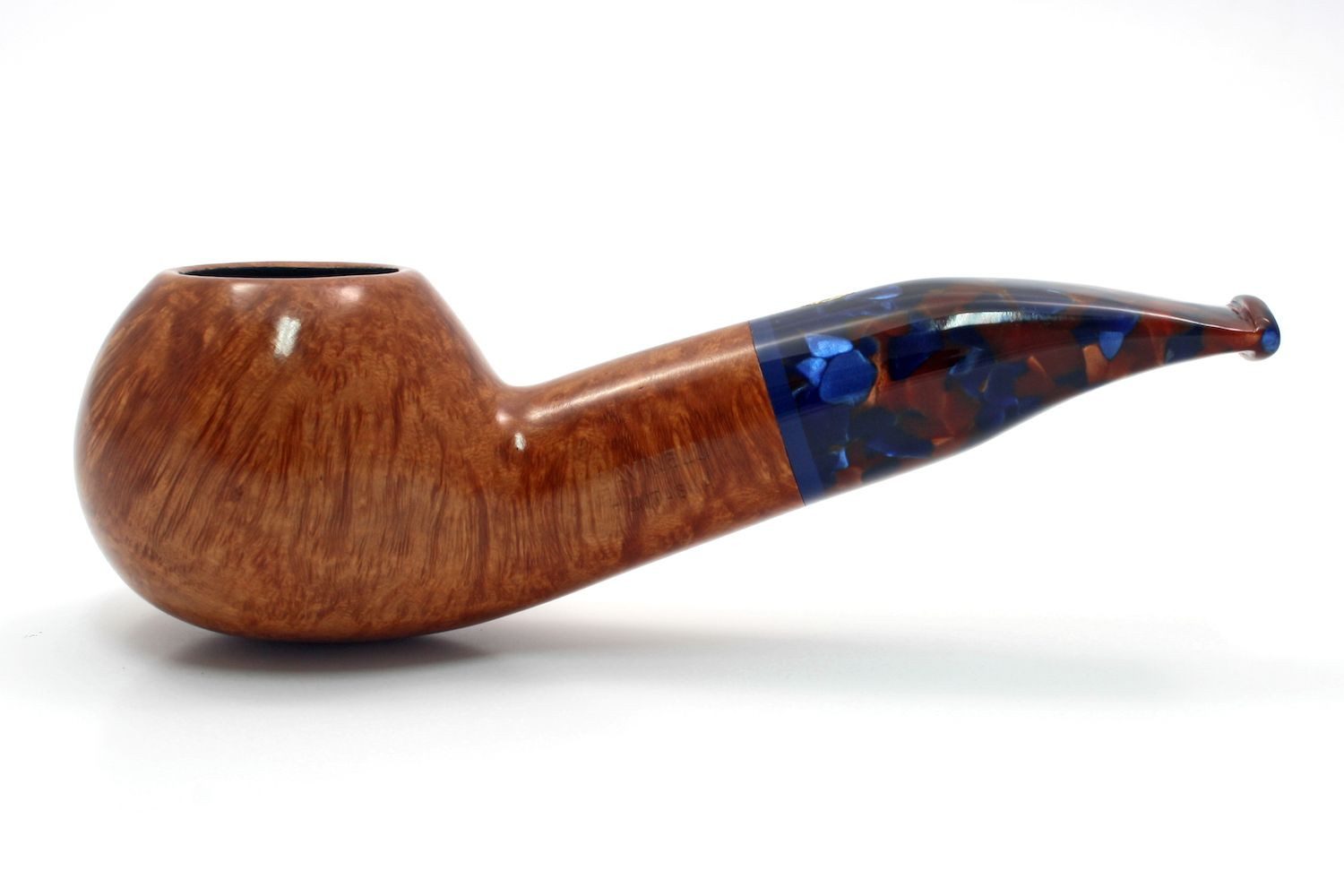 Handpfeife Savinelli 320 Pfeife der Klassiker Half-Bent - Diplomat glatt poliert