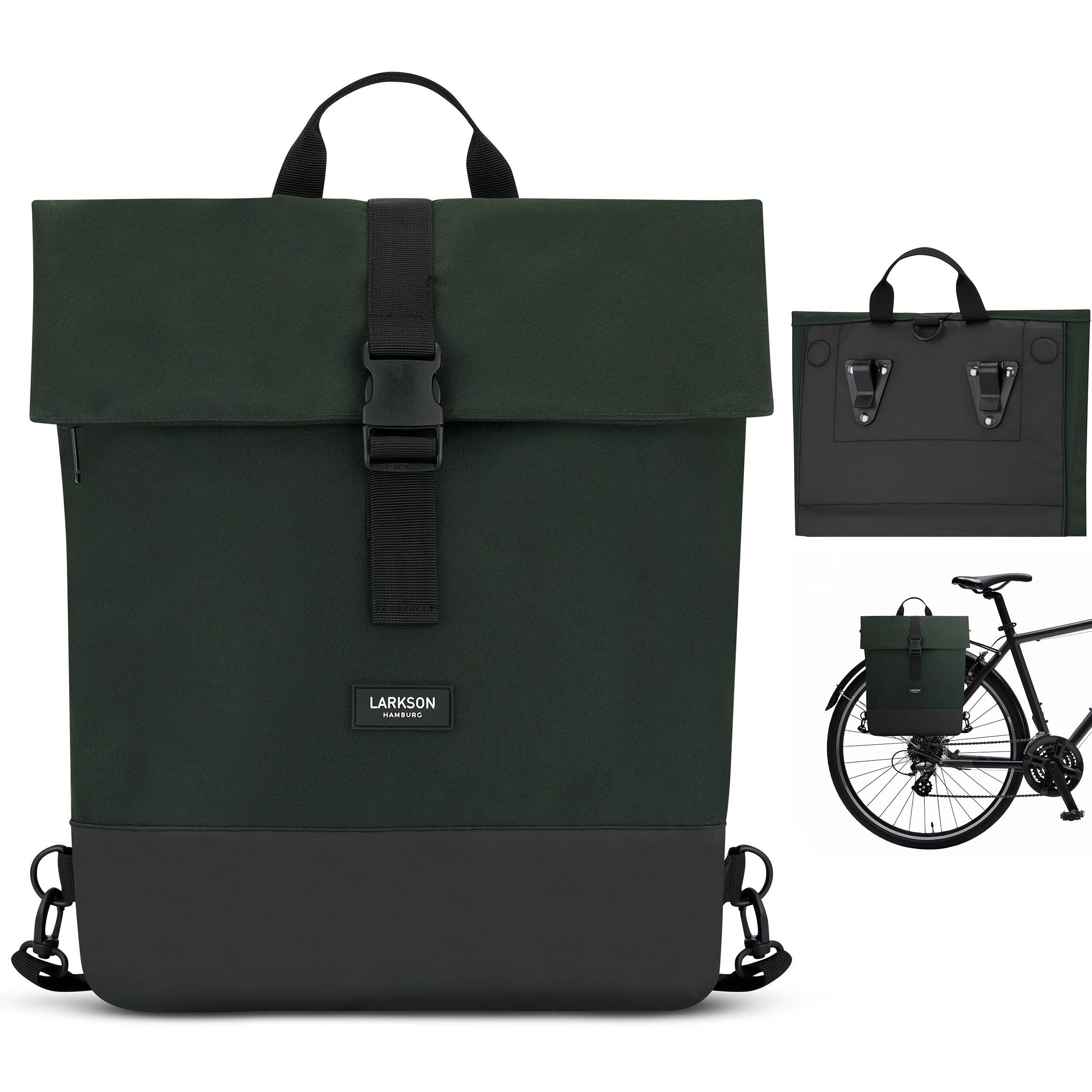LARKSON Fahrradtasche Tammo Bike Fahrrad Rucksack Gepäckträger (1-tlg), Rucksack und Gepäckträgertasche, Wasserabweisend